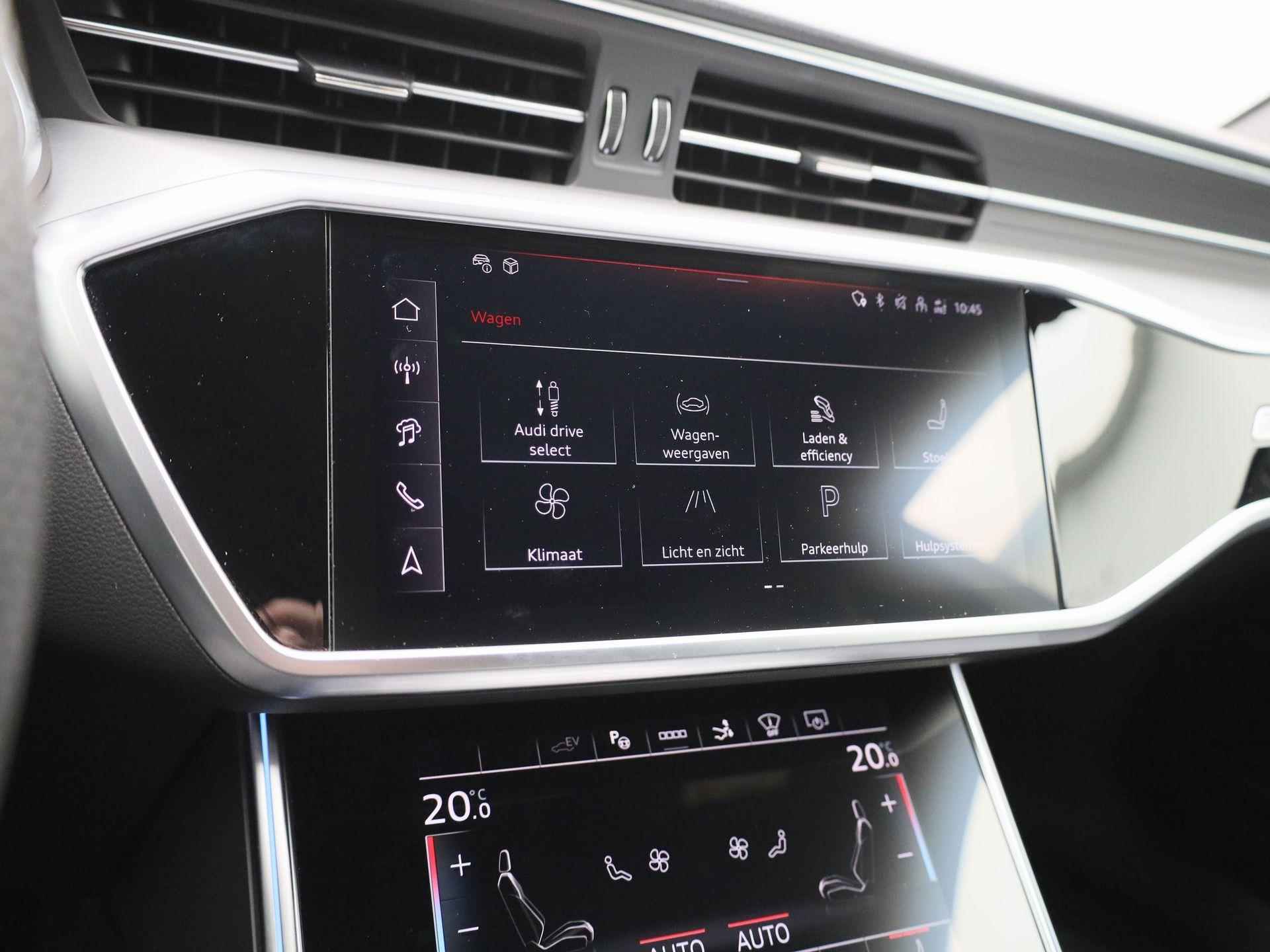 Audi A7 Sportback 55 TFSI e quattro Pro Line S Competition 367 PK | S-line | Automaat | Navigatie | 360 Camera | Head-up Display | B&O 3D Sound System| Adaptive Cruise Control | Climate Control | Stoelverwarming voor- en achterin | Virtual Cockpit | LED HD Matrix | Privacy glass | - 40/58