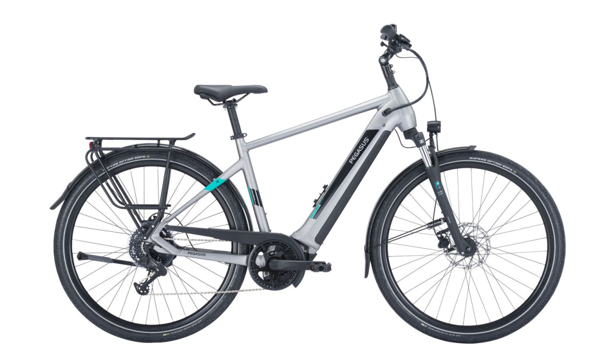 PEGASUS EVO CX (500wh) Heren Silver Mat 28" 55cm 2023