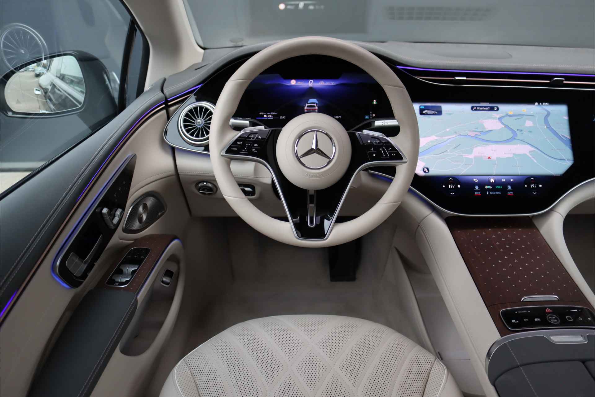 Mercedes-Benz EQS 450+ Premium+ AMG Line 108 kWh | Hyperscreen | Achterasbesturing | Luchtvering | Distronic+ | Stoelventilatie | Augmented HUD | Schermen Achter | Verwarmd Stuurwiel | Digital Light | Burmester | - 28/51