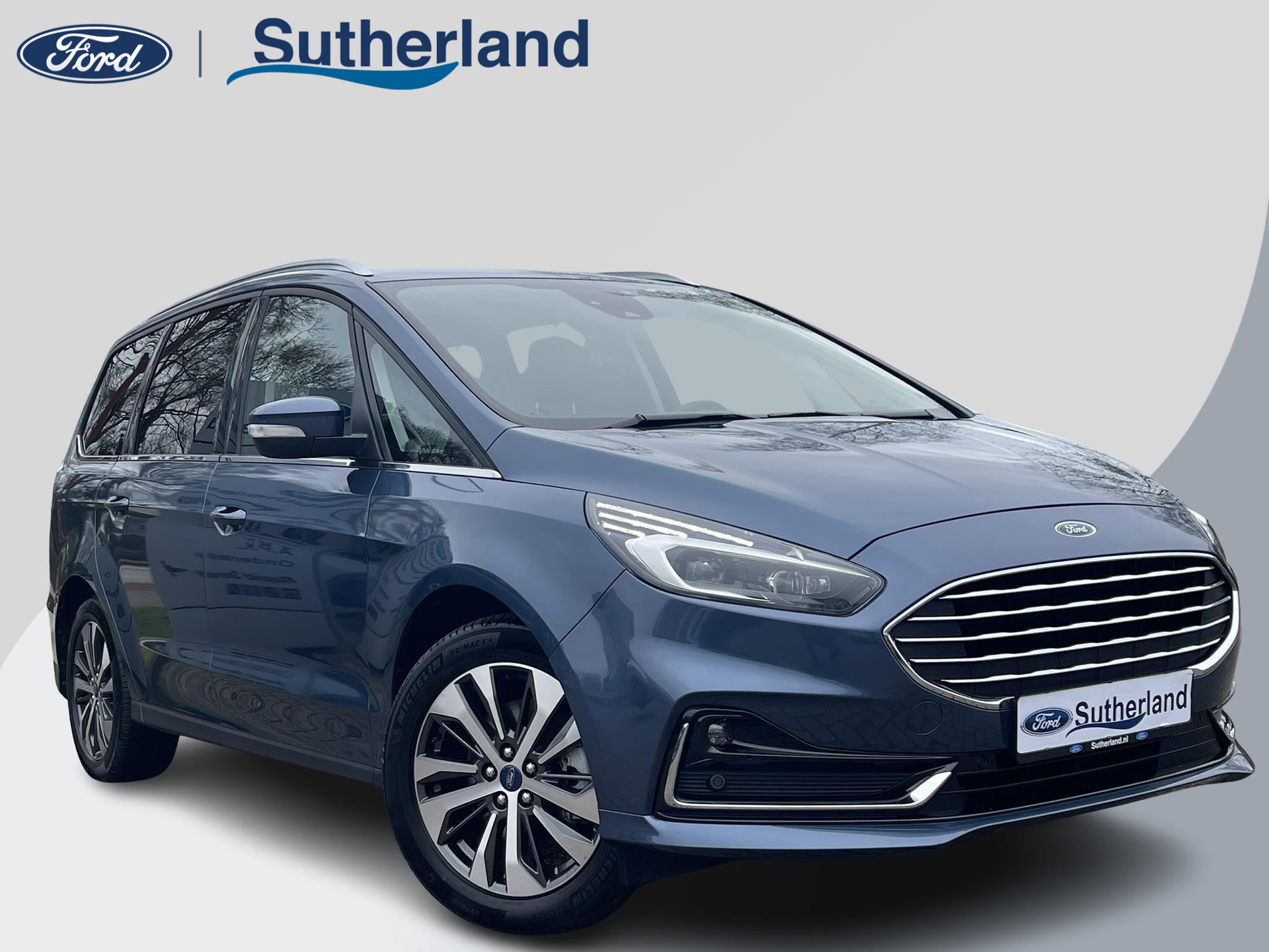 Ford Galaxy 2.5 FHEV Hybride Titanium 190pk 7 pers | NIEUW! | Adaptieve Cruise | Memory seats |  Full LEDER | LED Koplampen | Achteruitrijcamera