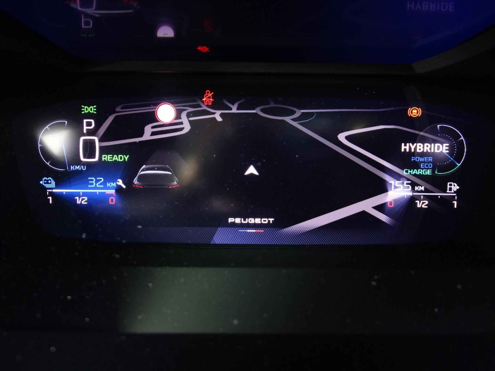 Peugeot 308 5-deurs GT 1.6 HYbrid PHEV 180pk e-EAT8 AUTOMAAT | SCHUIF/KANTELDAK | FOCAL HIFI | ALCANTARA | 7,4KWH OB-CHARGER | 360° CAMERA | SMART KEYLESS | - 34/73