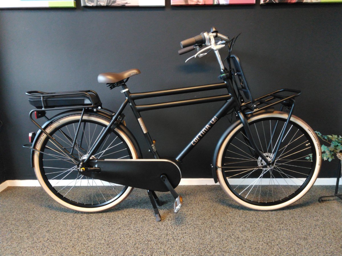 CORTINA Fiets Cortina E-U4 H61 | 400 Wh Heren Zwart 61cm 2024