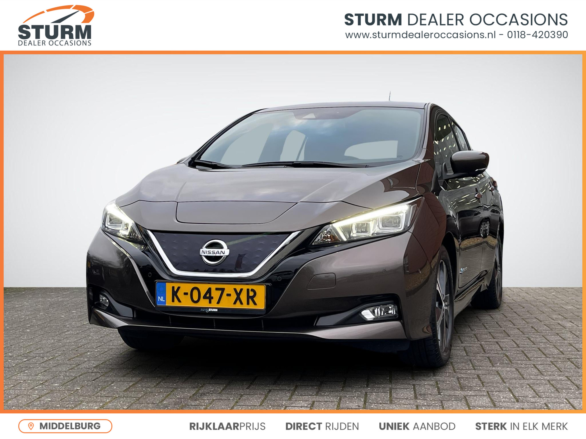 Nissan LEAF Tekna 40 kWh | ProPILOT | Leder/Alcantara | Adapt. Cruise Control | 360° Camera | Dodehoek Detectie | Stuur- + Stoelverwarming | Rijklaarprijs!