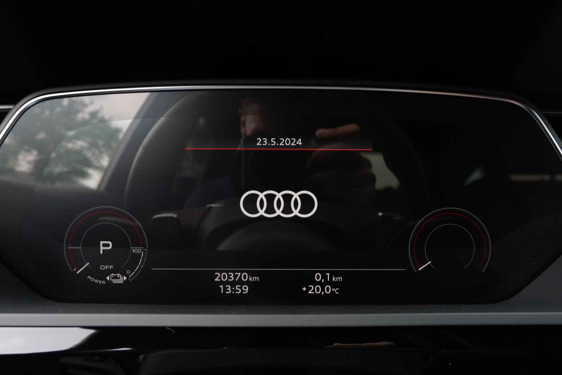 Audi Q8 Sportback e-tron 55 Quattro 408pk S-Edition 115 kWh Blackstyle |2023|Virtual Mirrors|Panoramadak|Cruise+ACC|360 Camera|21"RS Black|Head up - 55/75