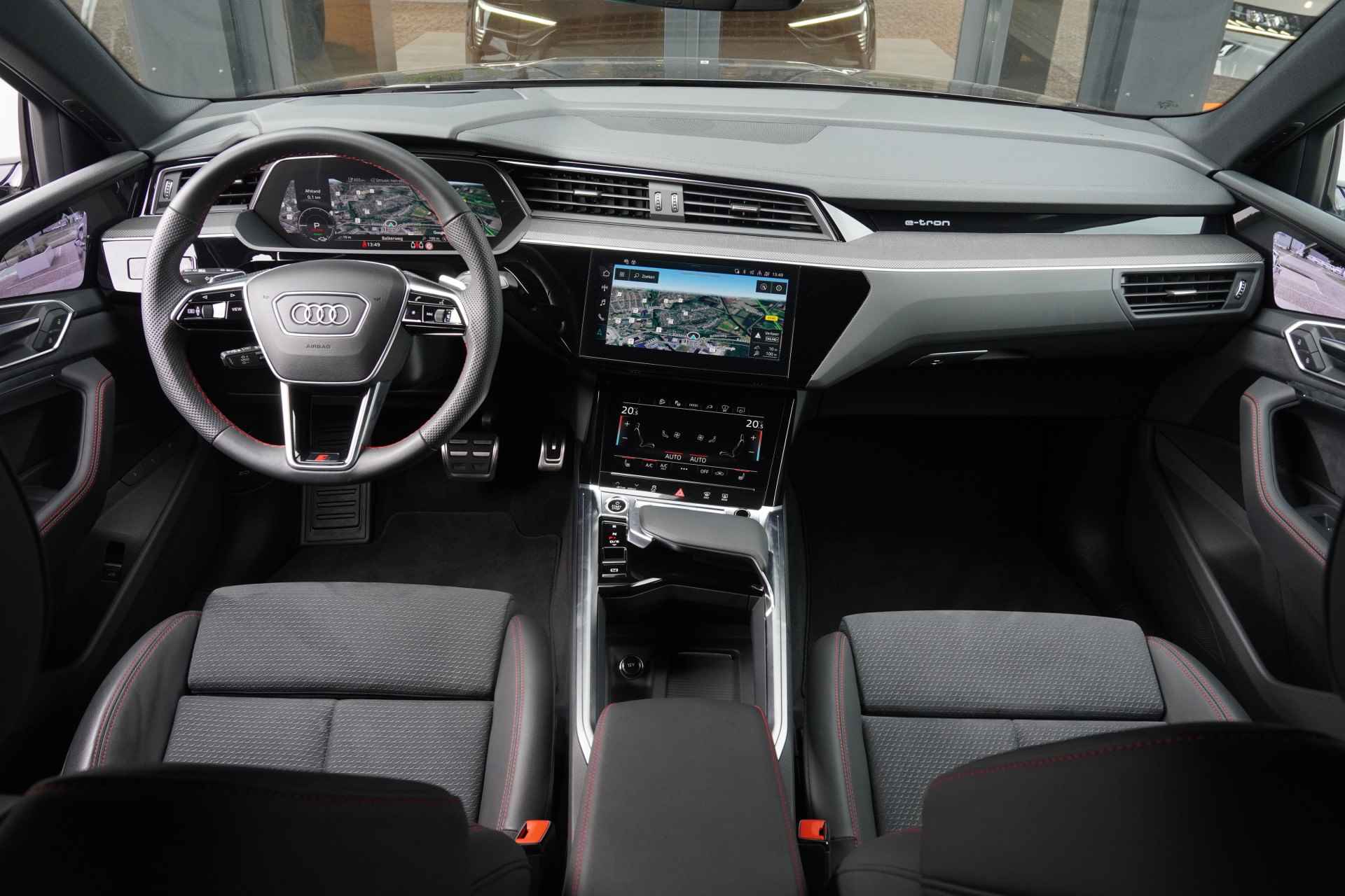 Audi Q8 Sportback e-tron 55 Quattro 408pk S-Edition 115 kWh Blackstyle |2023|Virtual Mirrors|Panoramadak|Cruise+ACC|360 Camera|21"RS Black|Head up - 4/75