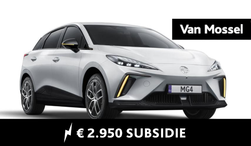 MG 4 Luxury 64 kWh / Dover White  ACTIE € 5000,= voorraad korting ( Particulier € 2.950,= subsidie mogelijk) / diverse kleuren op voorraad !!!! WLTP 440 KM / ZOLANG DE VOORRAAAD STREKT