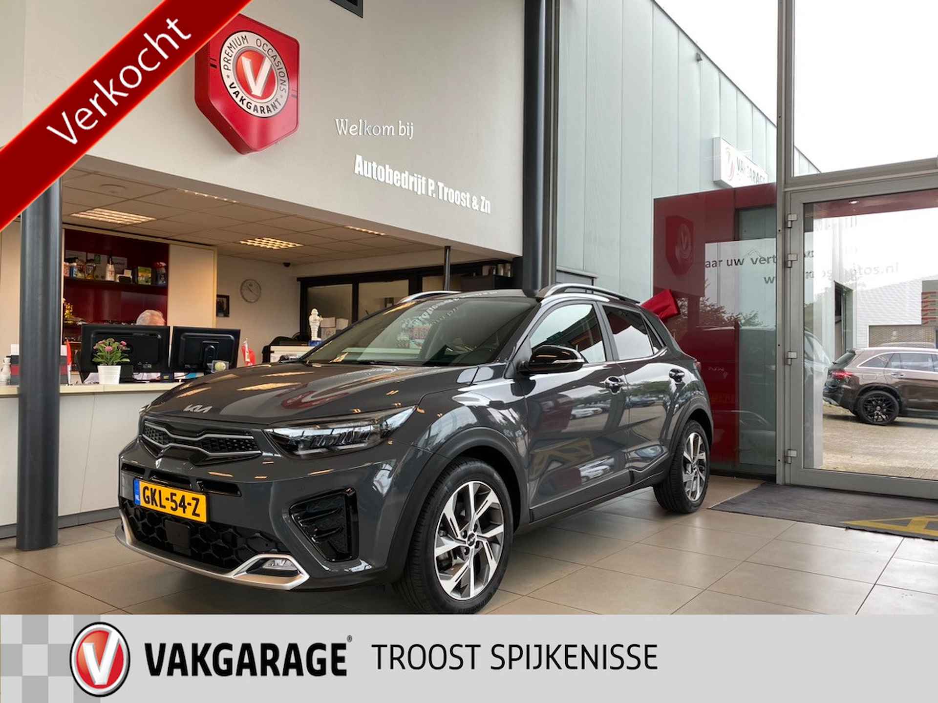 Kia Stonic 1.0 T-GDi MHEV GT-PlusLine,Navigatie,Achteruitrijcamera,V&A Sensoren,Keyless Entry,Climate&Cruisecontrol,Halfleder,Stoel&Stuurve - 1/33