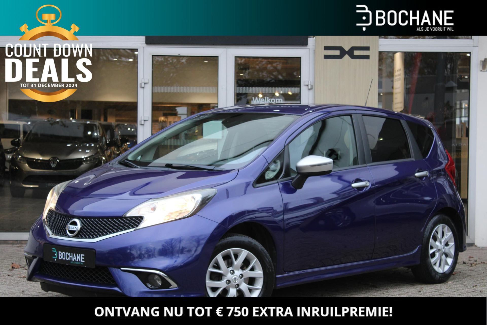 Nissan Note 1.2 N-TEC Navigatie | Achteruitrij camera  | Climate control