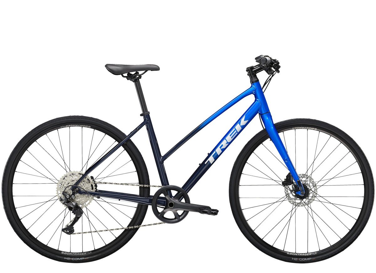 TREK FX 3 Disc Stagger Gen 3 Dames ALPINE BLUE TO DEEP DARK BLUE M 45cm M 2024