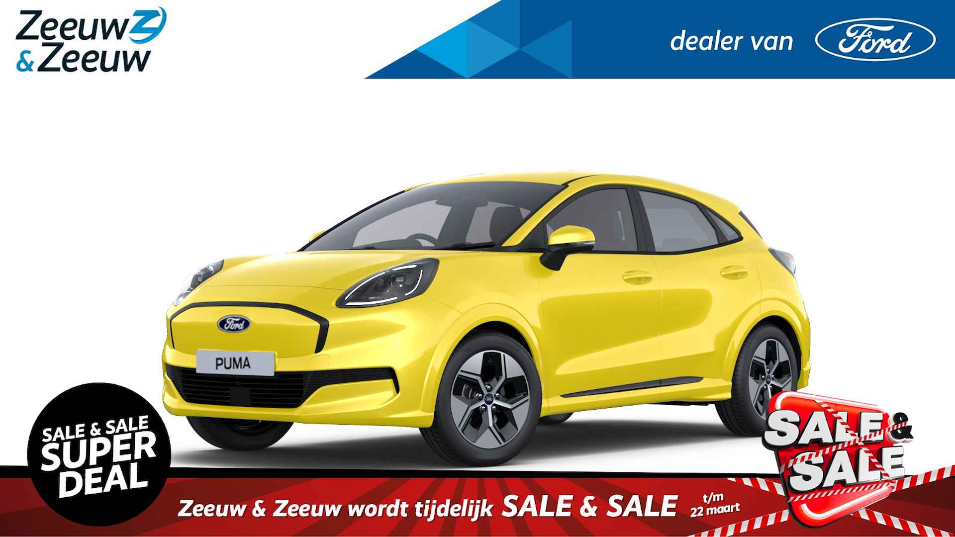 Ford Puma Gen-E 44 kWh  | Nieuw te bestellen bij Zeeuw & Zeeuw Ford Alphen | Prijs inclusief 2000 euro Ford Voordeel | Financiering via Ford Options mogelijk | Automaat