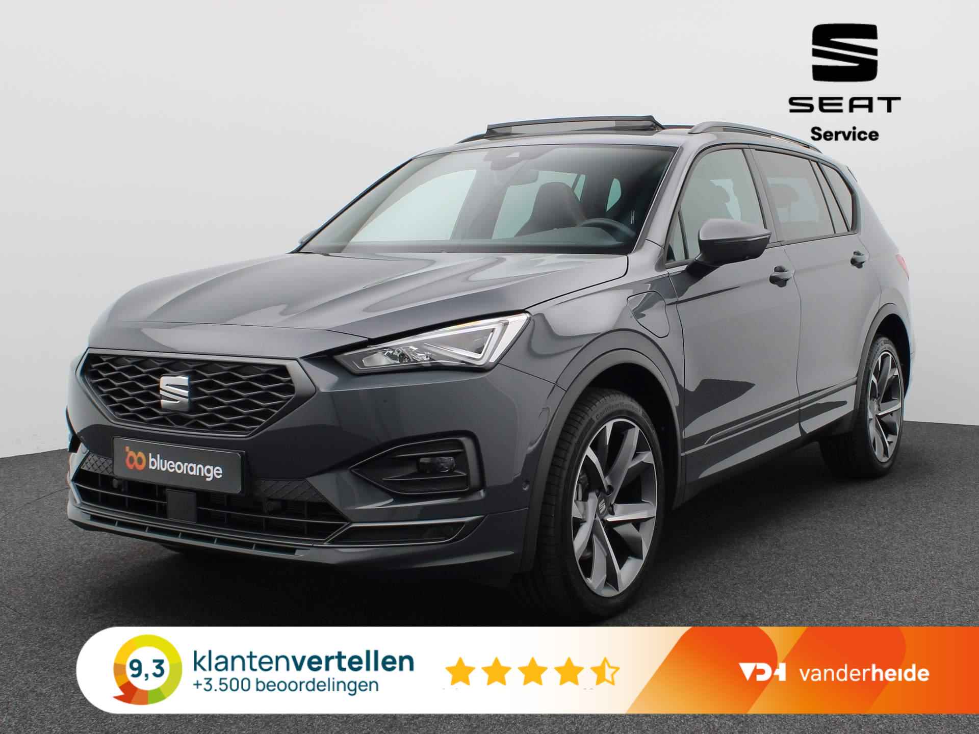 SEAT Tarraco 1.4 TSI e-Hybrid PHEV FR 245PK DSG Panoramadak, trekhaak, achteruitrijcamera, stuur/stoelverwarming voor+achter, keyless, 20'' lichtmetaal - 1/53