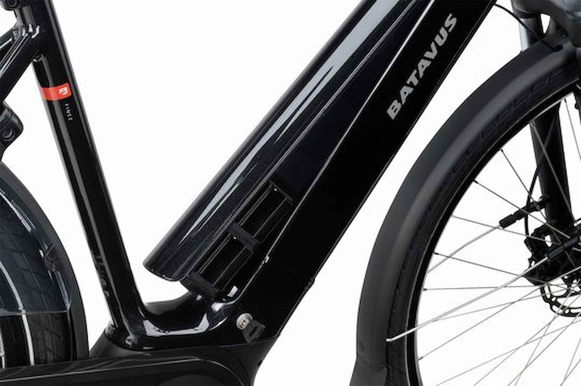 BATAVUS Finez E-Go Power N8 bes3 500wh Lageinstap Zwart Glans 57cm 2024 - 3/6