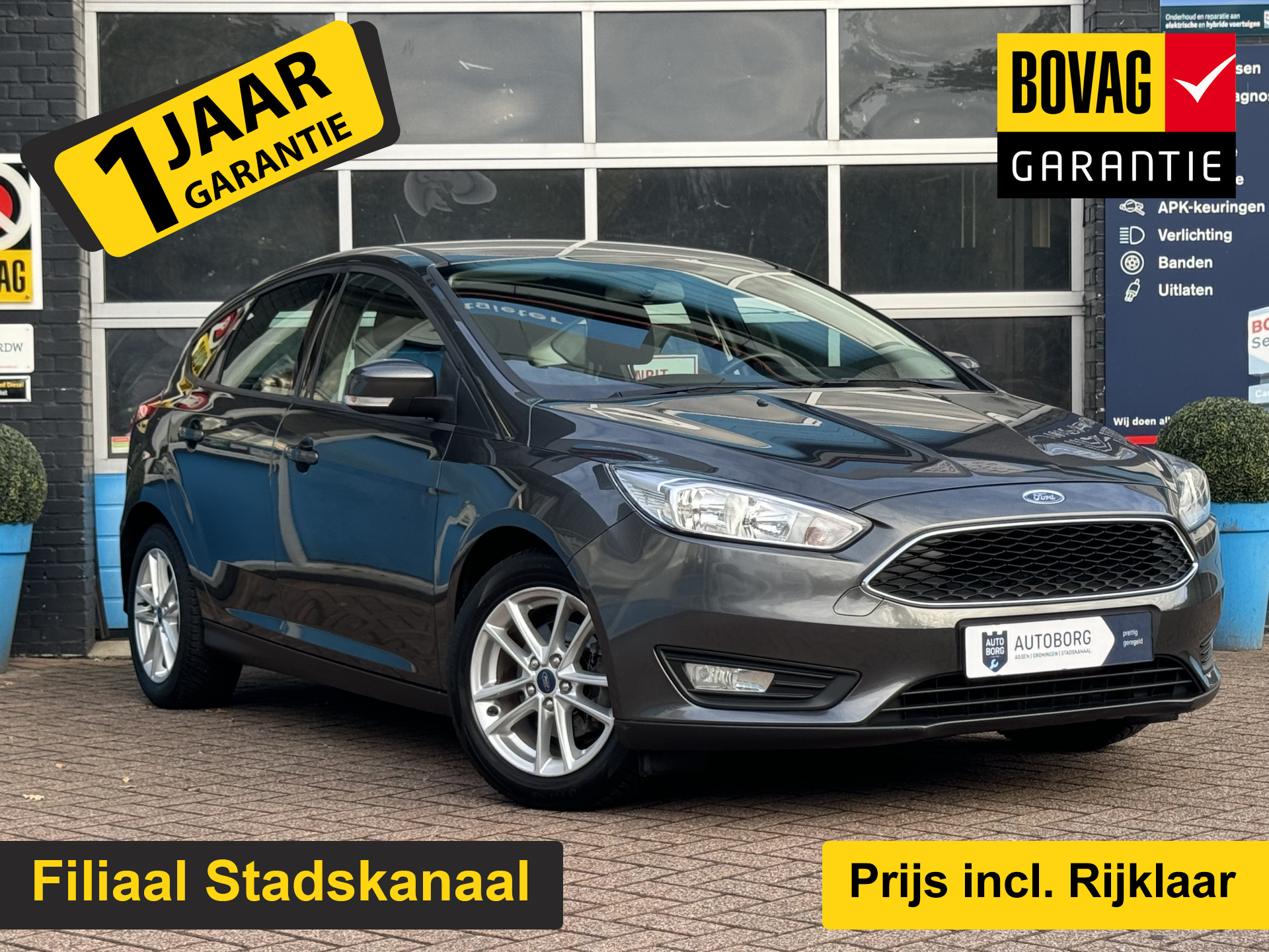 Ford Focus 1.0 Lease Edition | Navigatie | Cruise Control | Apple Carplay | Airco | Rijklaar + 12 Maand BOVAG Garantie