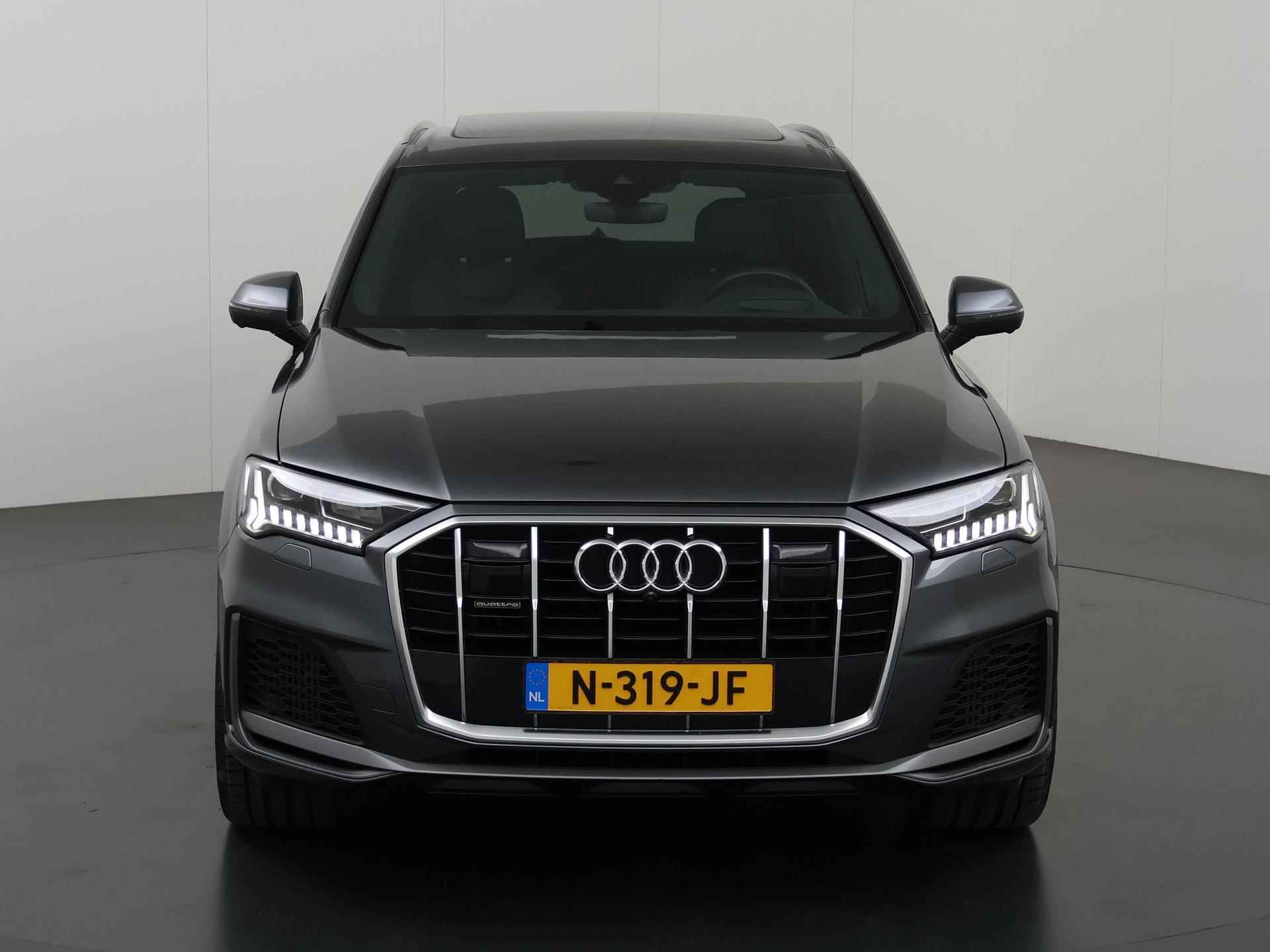 Audi Q7 55 TFSI e quattro S Line | Panoramadak | Matrix LED | Ele.stoelen + Geheugen | BOSE Audio | HUD |Rij-Assistentie pakket | Adaptieve CruiseControl | Adaptief Onderstel | 360 Camera | DAB | Trekhaak Wegklapbaar | - 4/50