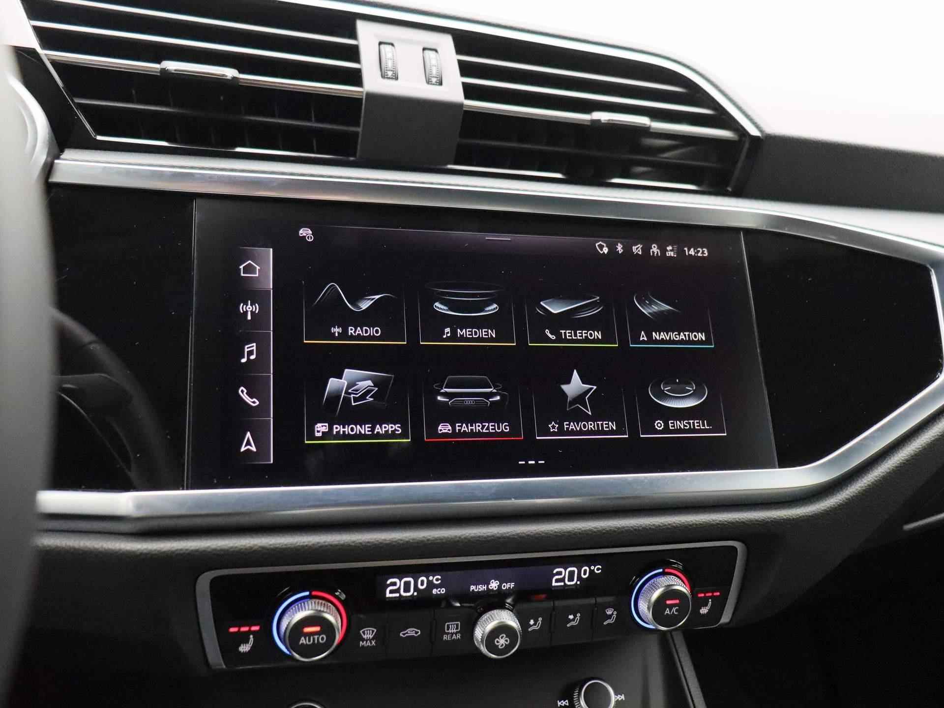 Audi Q3 Sportback 45 TFSI e S Edition 245 PK | Automaat | Navigatie | 360 Camera | Adaptive Cruise Control | Parkeersensoren | Stoelverwarming | Apple Carplay | Android Auto | Lichtmetalen velgen | Climate Control | - 35/49