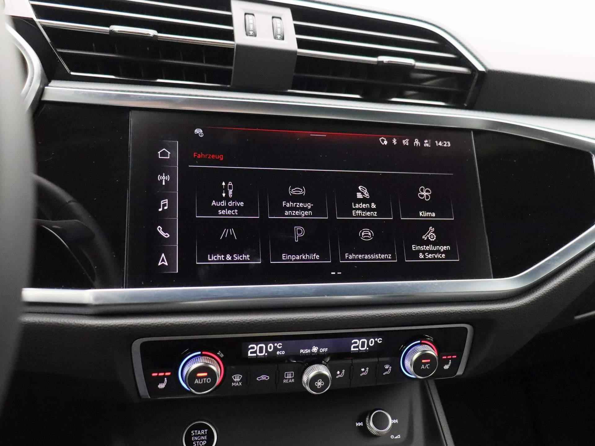 Audi Q3 Sportback 45 TFSI e S Edition 245 PK | Automaat | Navigatie | 360 Camera | Adaptive Cruise Control | Parkeersensoren | Stoelverwarming | Apple Carplay | Android Auto | Lichtmetalen velgen | Climate Control | - 36/49