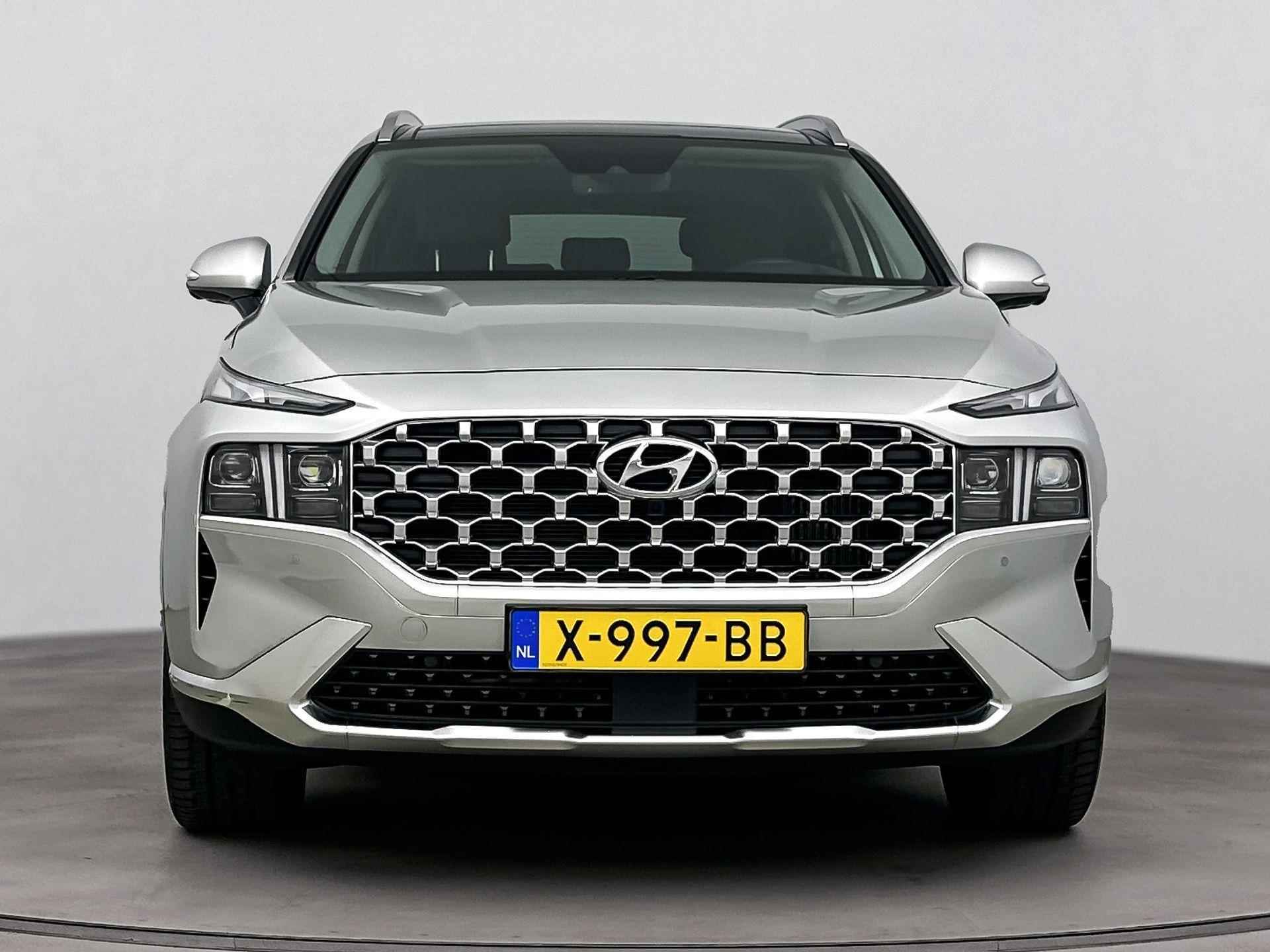 Hyundai Santa Fe 1.6 T-GDI PHEV PREMIUM SKY 7P. | SCHUIFDAK | LEDER | NAVI | CLIMA | ADAPT. CRUISE | CAMERA | 7 PERSOONS | FABRIEKSGARANTIE GELDIG T/M 10-2028! | - 5/35