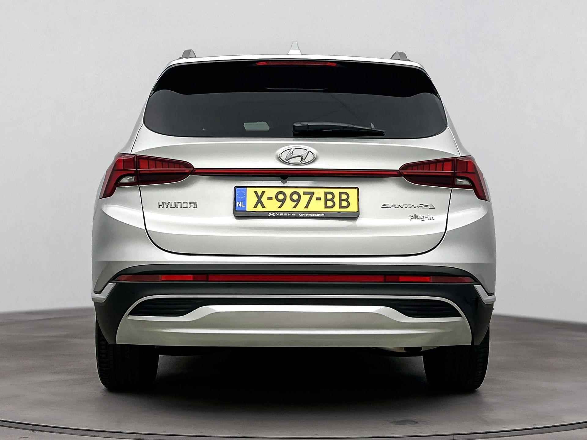 Hyundai Santa Fe 1.6 T-GDI PHEV PREMIUM SKY 7P. | SCHUIFDAK | LEDER | NAVI | CLIMA | ADAPT. CRUISE | CAMERA | 7 PERSOONS | FABRIEKSGARANTIE GELDIG T/M 10-2028! | - 6/35