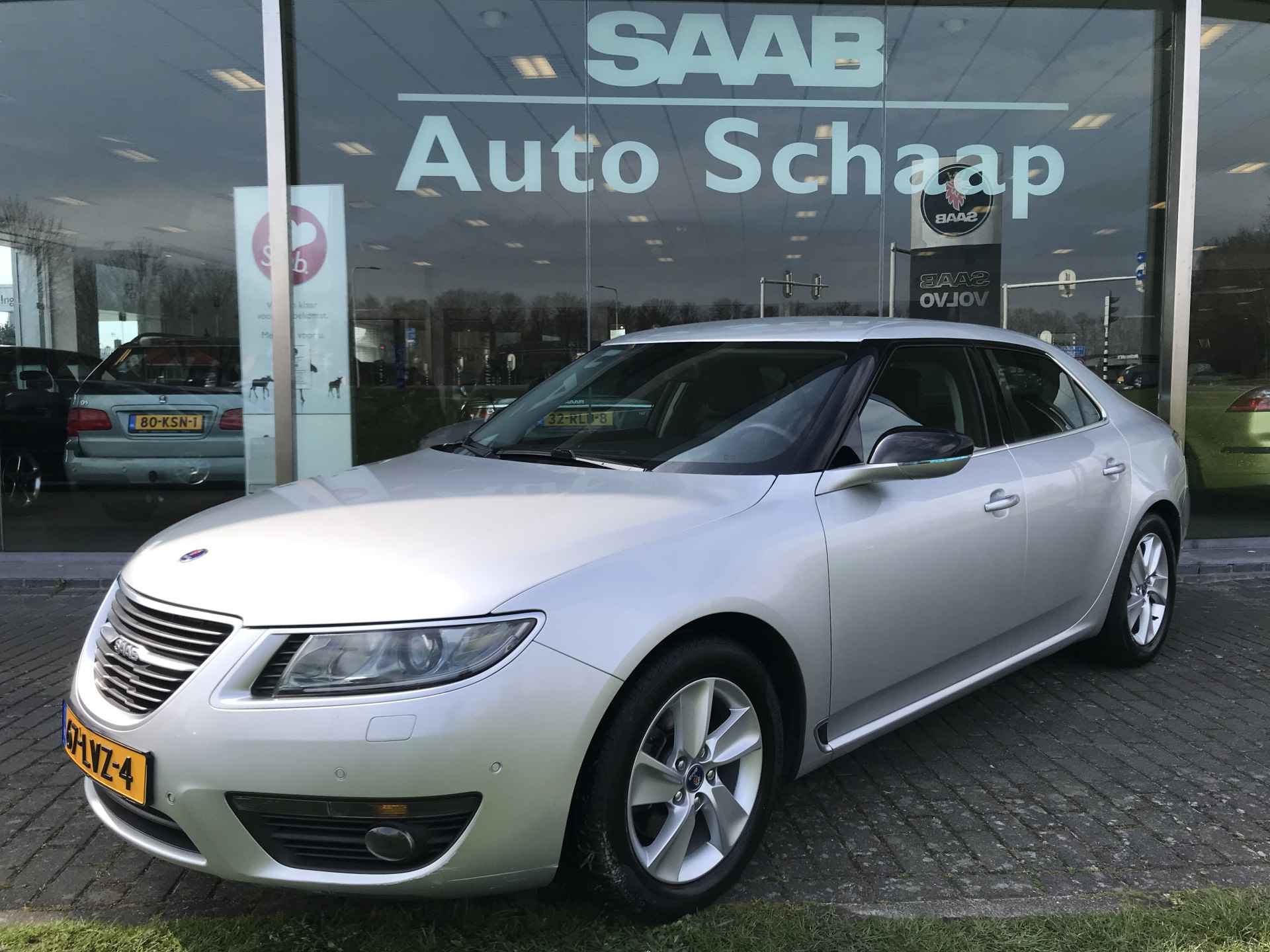 Saab 9-5 2.0T Vector Exklusiv Automaat | Rijklaar incl garantie | Vaste trekhaak Lederen bekleding Navigatie - 1/12