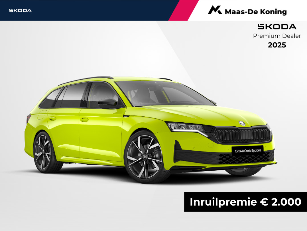 Škoda Octavia combi Sportline Business 1.5 TSI m-HEV 110 kW / 150 PK Combi | 19'' Lichtmetalen Velgen | Trekhaak wegklapbaar | Winterpakket | 2000,- inruilbonus!