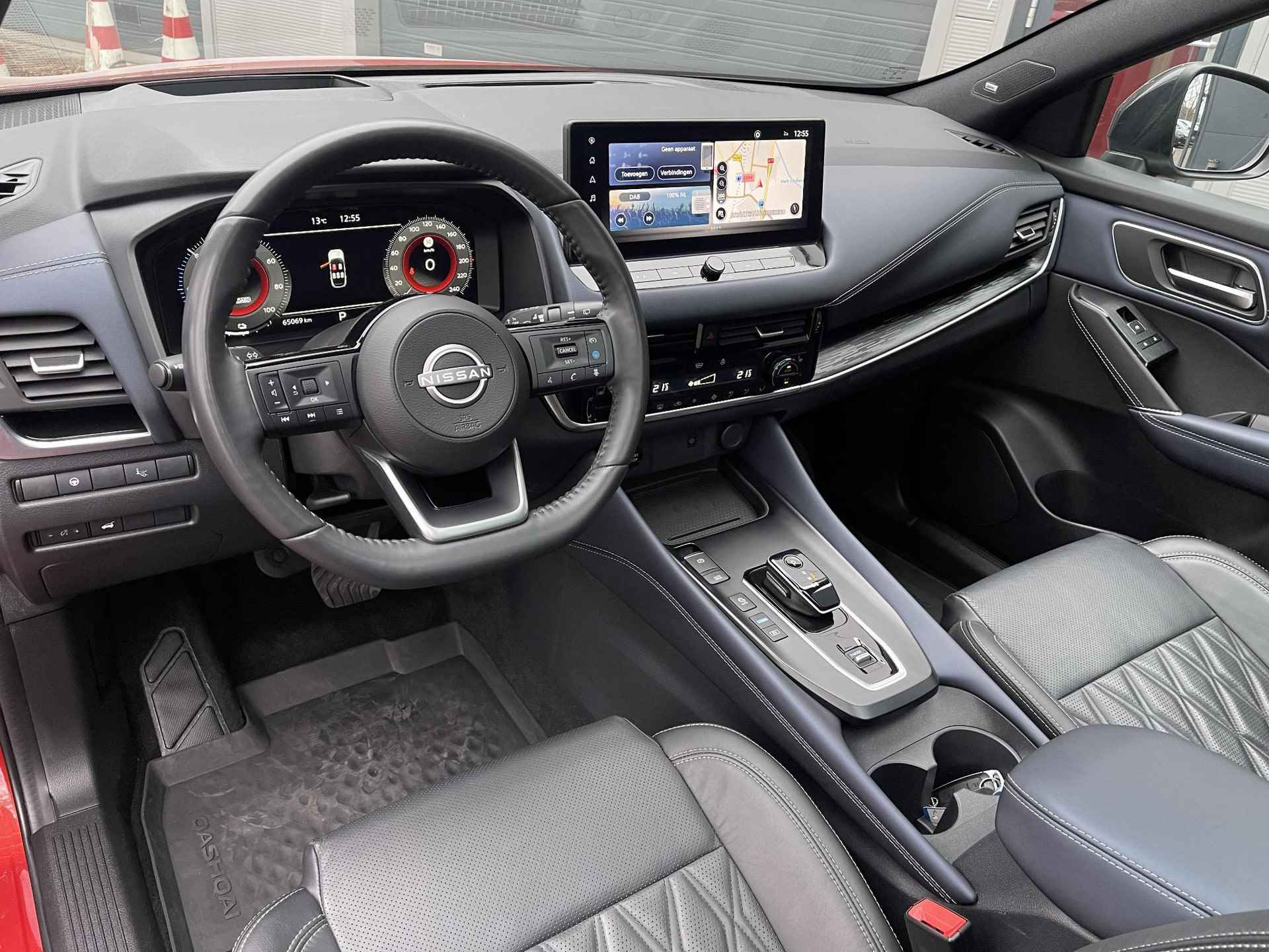 Nissan Qashqai 1.5 e-Power Tekna Plus | Trekhaak Afneembaar | Panoramadak | Nappa Leder | Head-Up Display | BOSE Audio | Stuur- + Stoelverwarming | Rijklaarprijs! - 10/31