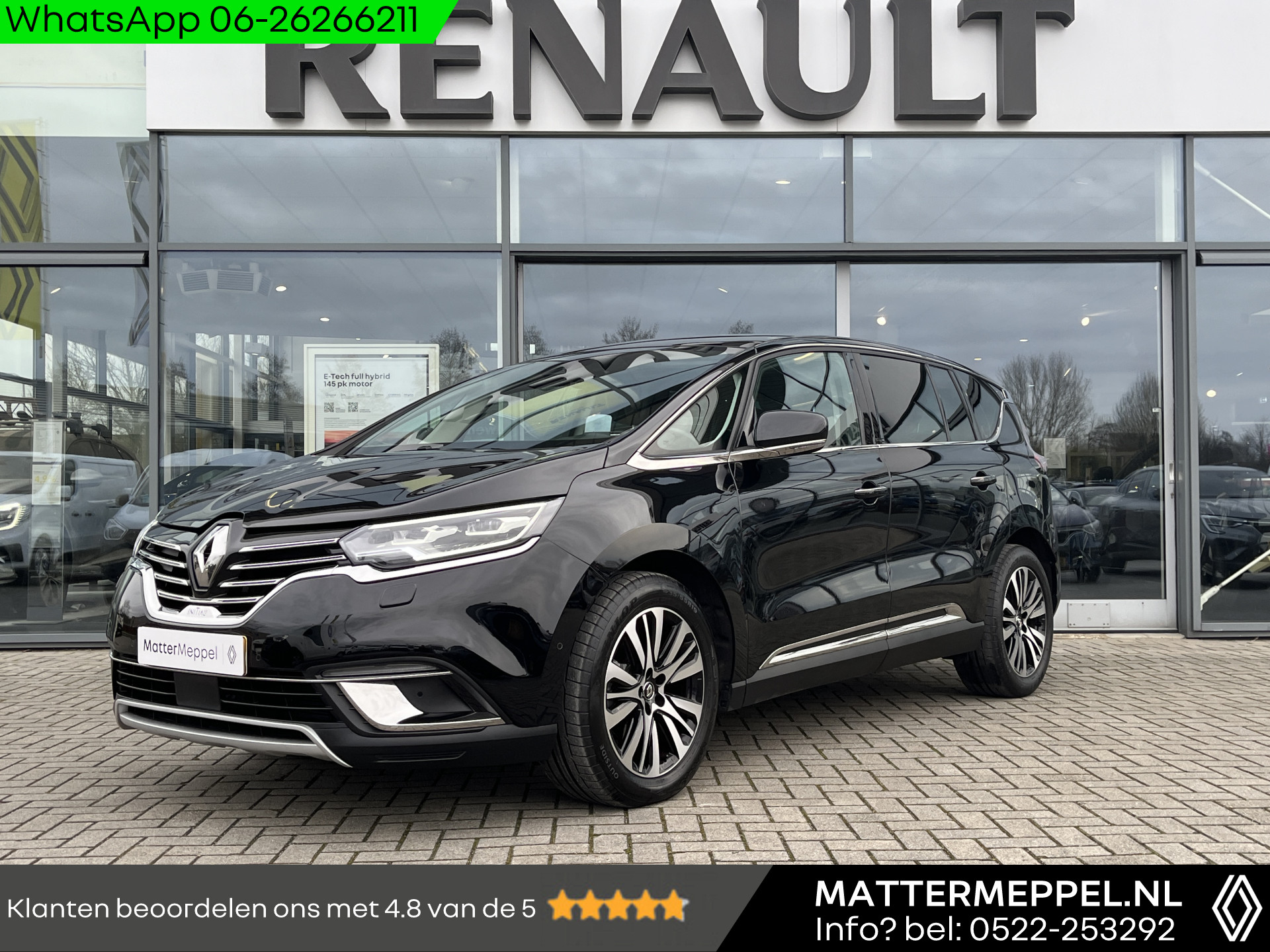 Renault Espace TCe 225 Initiale Paris Automaat | Leer | Afneembare Trekhaak | Adaptieve Cruise Control | Pack Winter