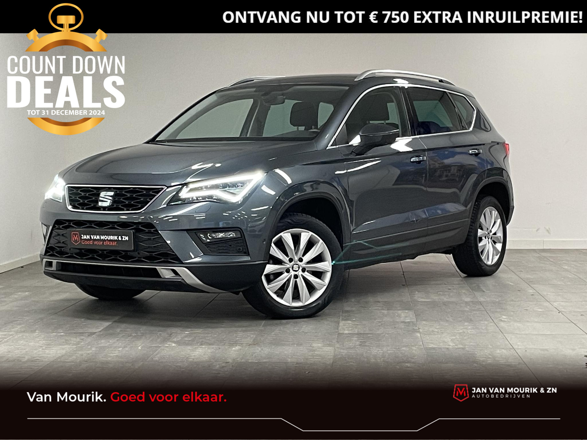 SEAT Ateca 1.5 TSI DSG Style Business Intense | Elektrische Achterklep | Stoelverwarming | Trekhaak