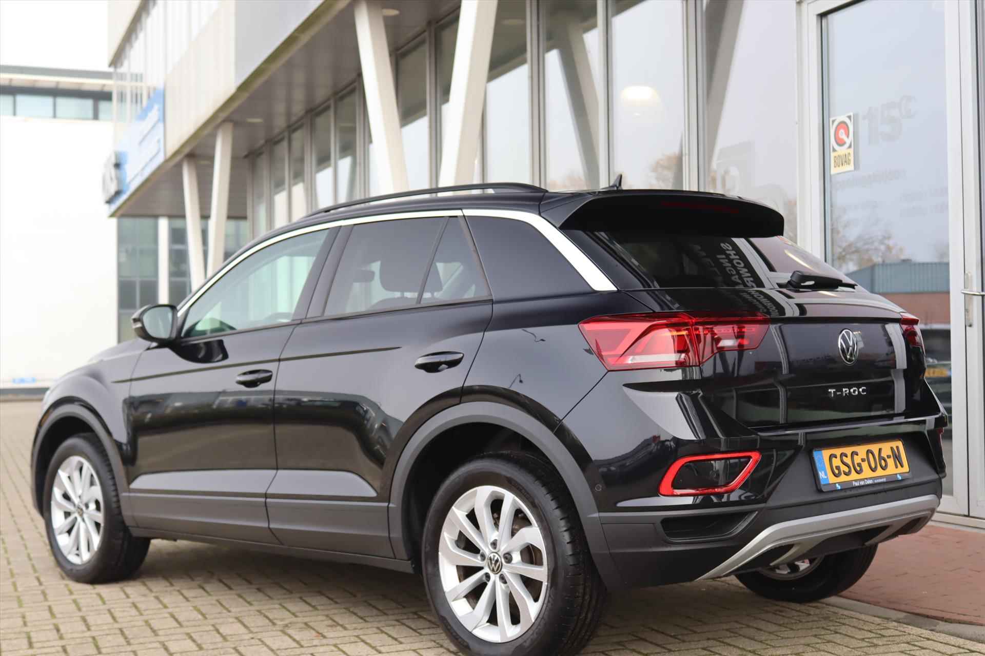 Volkswagen T-Roc 1.5TSI 150PK AUTOMAAT LIFE E.D Navi Carplay | Adapt.Cruise | Camera | Keyless | Digitaal Cockpit | Stoelverw. | Led | Clima | 17 Inch Lm | - 41/53