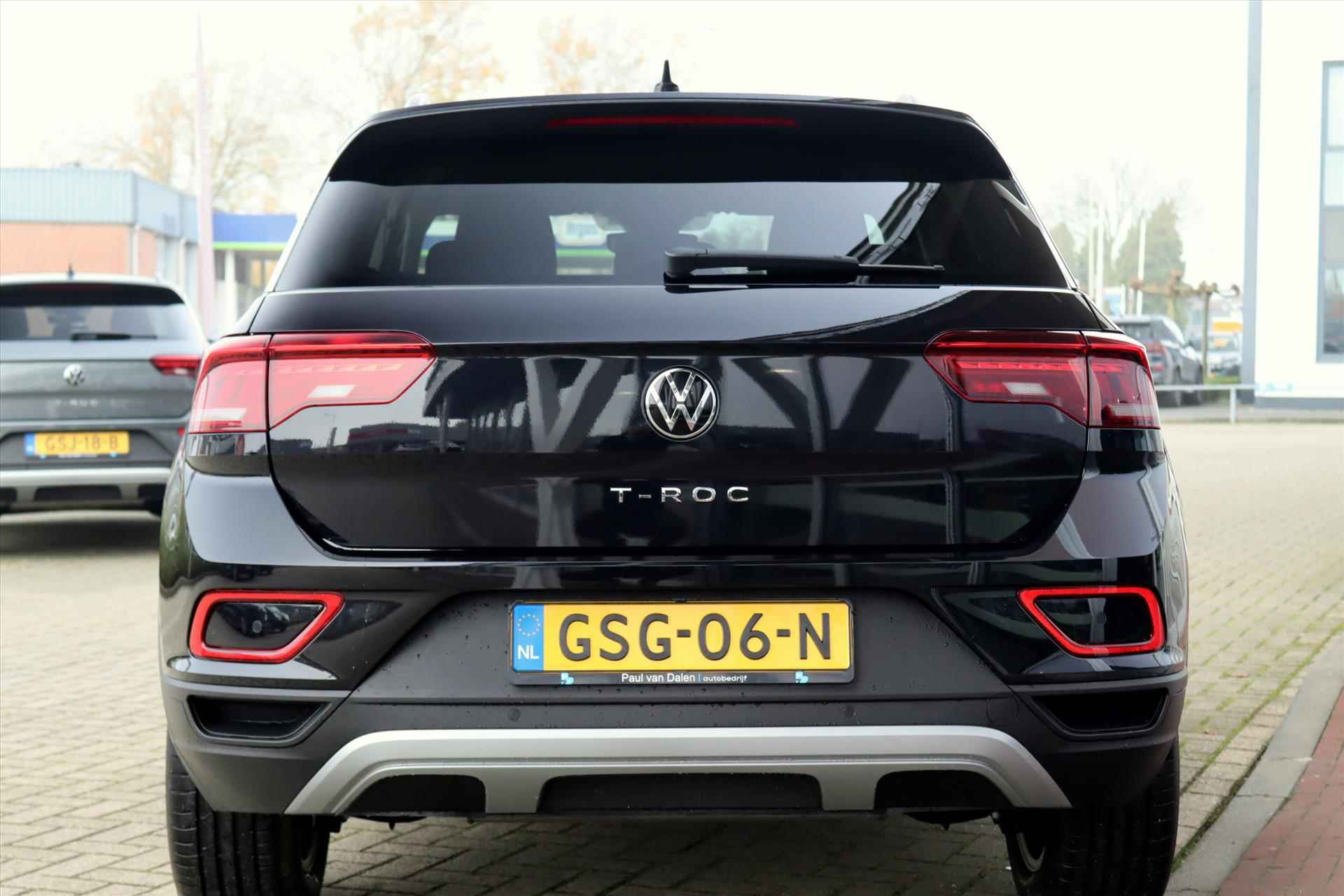 Volkswagen T-Roc 1.5TSI 150PK AUTOMAAT LIFE E.D Navi Carplay | Adapt.Cruise | Camera | Keyless | Digitaal Cockpit | Stoelverw. | Led | Clima | 17 Inch Lm | - 42/53