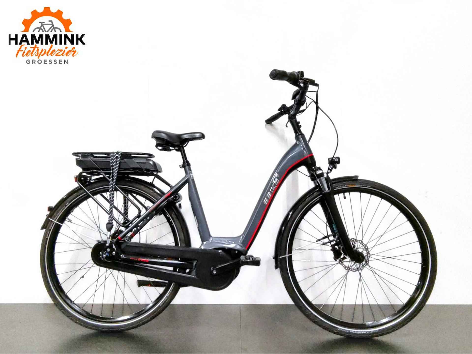 Ebike Das Original CITY 009 Wave /Active Plus / Gepäckträge Dames Grijs 52cm 2023