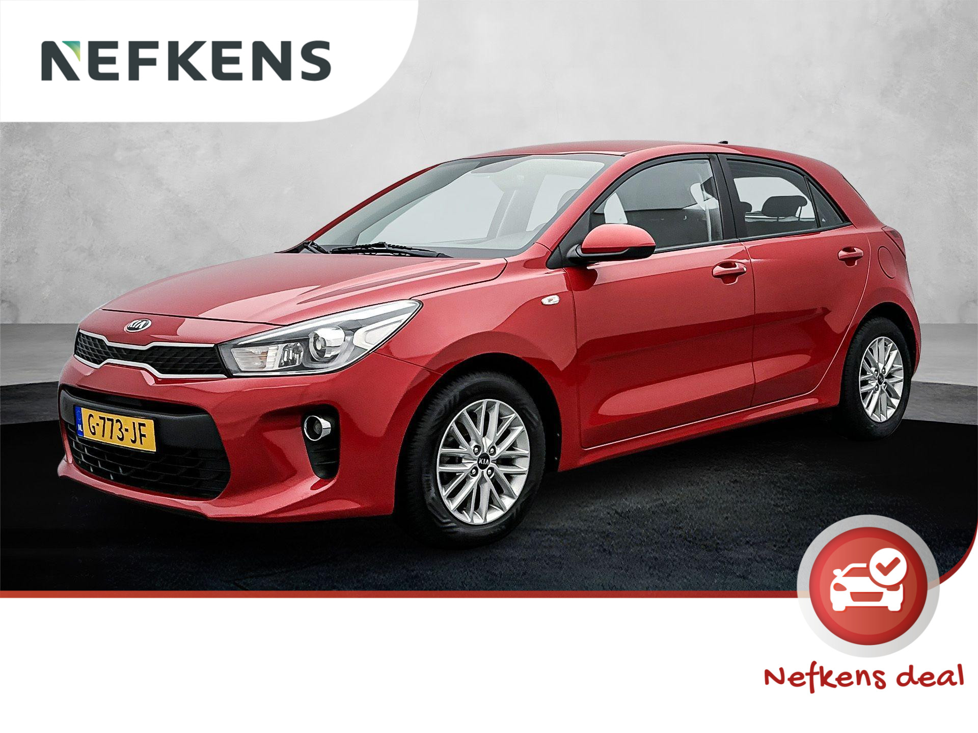 Kia Rio DynamicLine 100 pk | Navigatie | Achteruitrijcamera | Parkeersensoren Achter | LED Dagrijverlichting | Lederen Stuurwiel en Versnellingspook | DAB Ontvanger | Airco | Cruise Control | 15" Lichtmetalen Velgen | Apple Carplay/Android Auto |