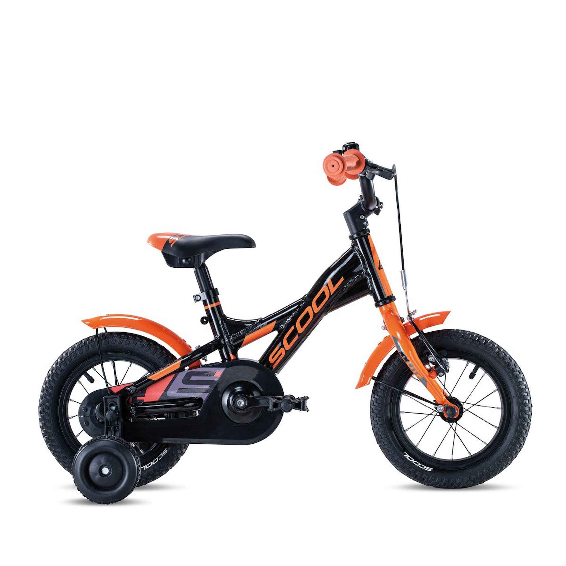 Scool XXlite 12-1 1-Speed Jongens Black/Orange 2024 - 1/1