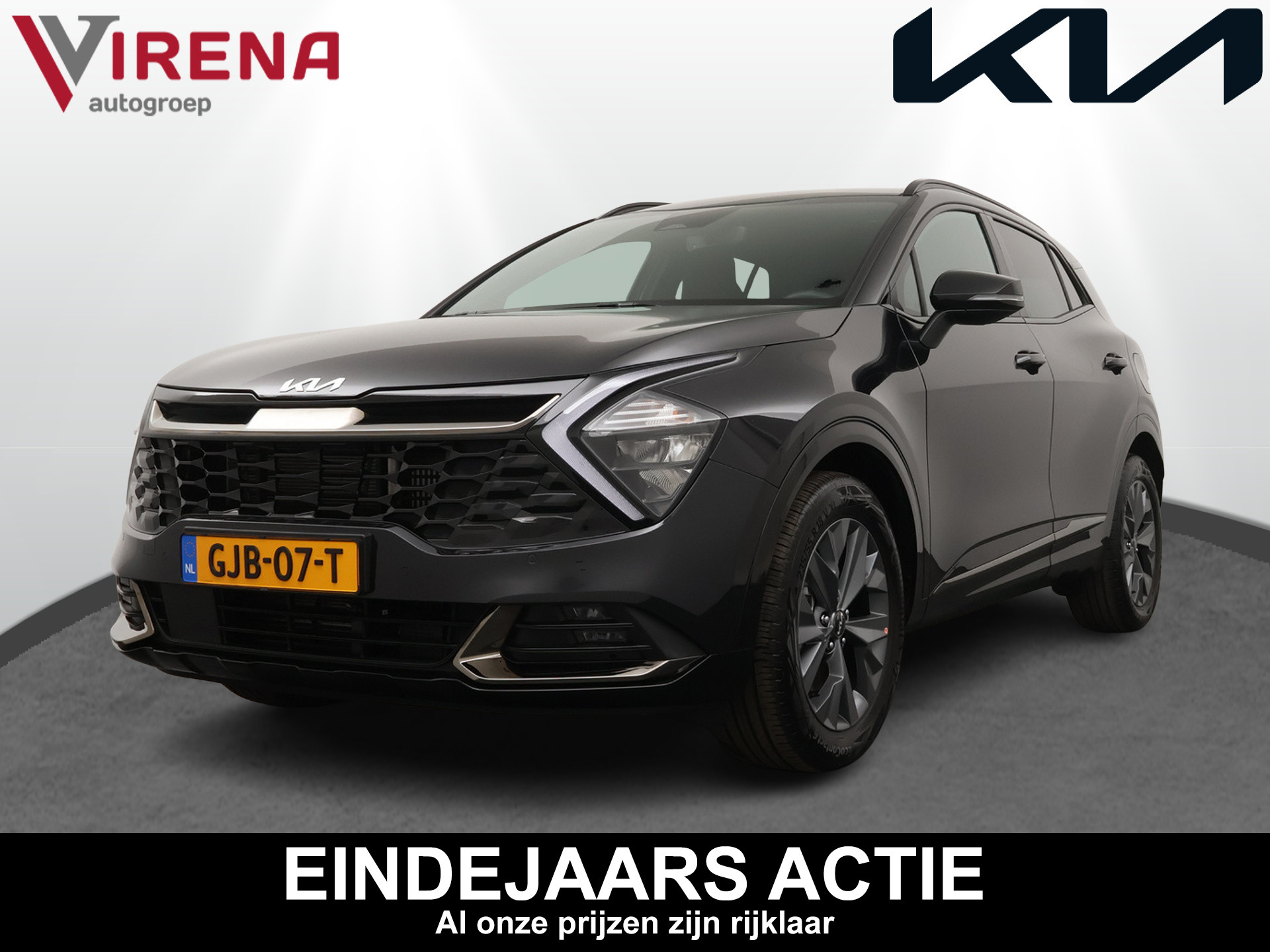 Kia Sportage 1.6 T-GDi Hybrid Dark Edition - Navigatie - Camera - Lederen bekleding - Apple Carplay/ Android auto - Fabrieksgarantie tot 08-2031