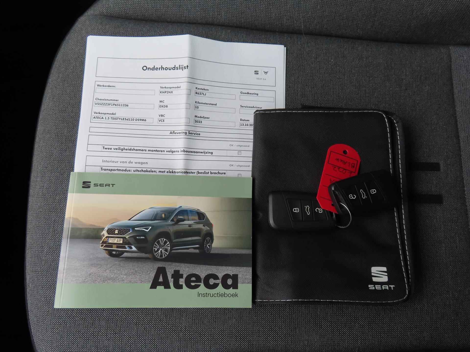 Seat Ateca 1.5 EcoTSI 150pk Style Business Intense/ Camera achter/ Led koplampen/ Keyless start/ DAB/ Apple Carplay/ Navigatie/ Origineel NL/ NAP - 25/46