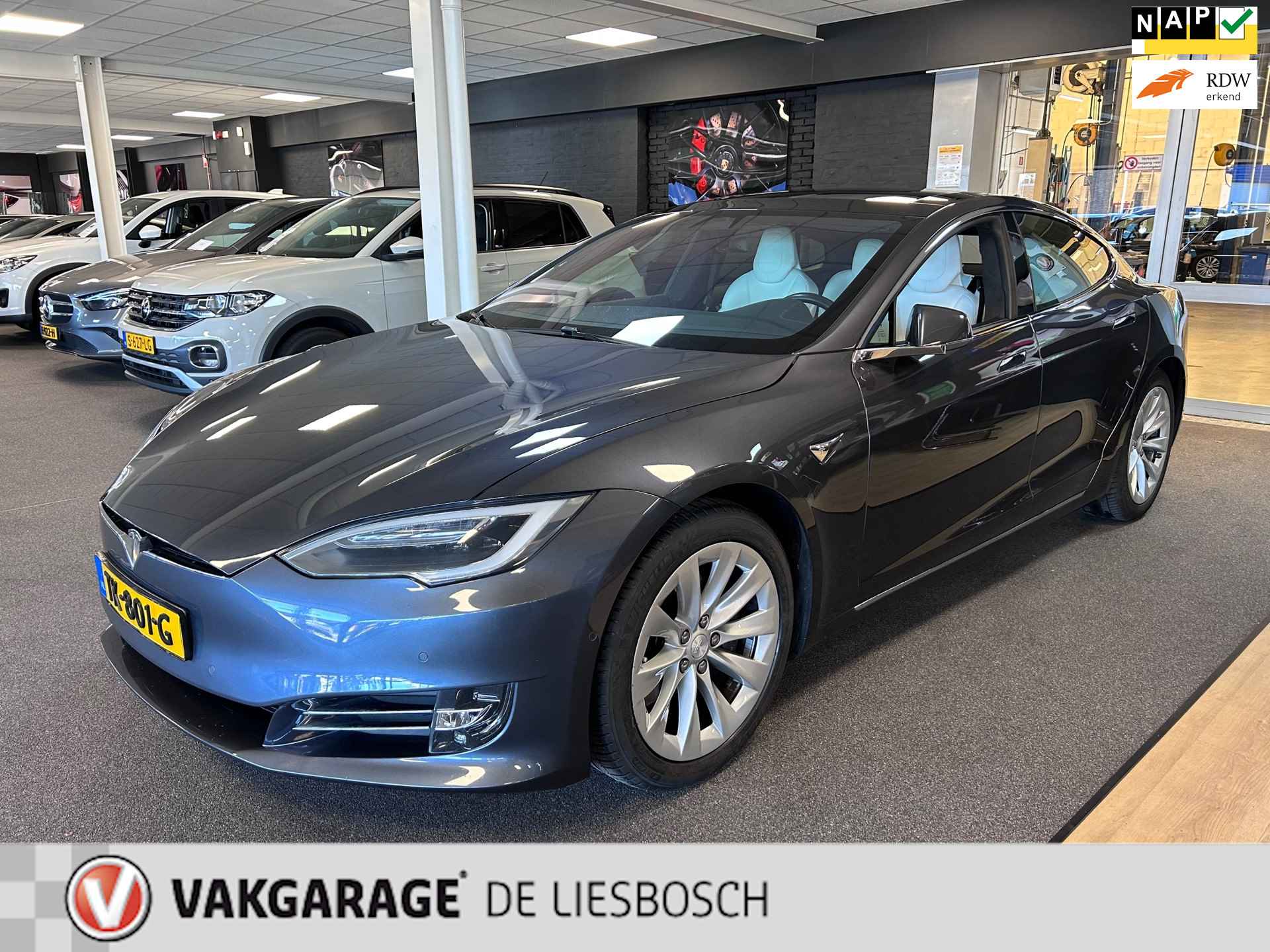 Tesla Model S Tesla Model S 100D | Luchtvering | Schuif/-kanteldak | Autopilot 2.5 | Carbon | Org. NL - 1/25