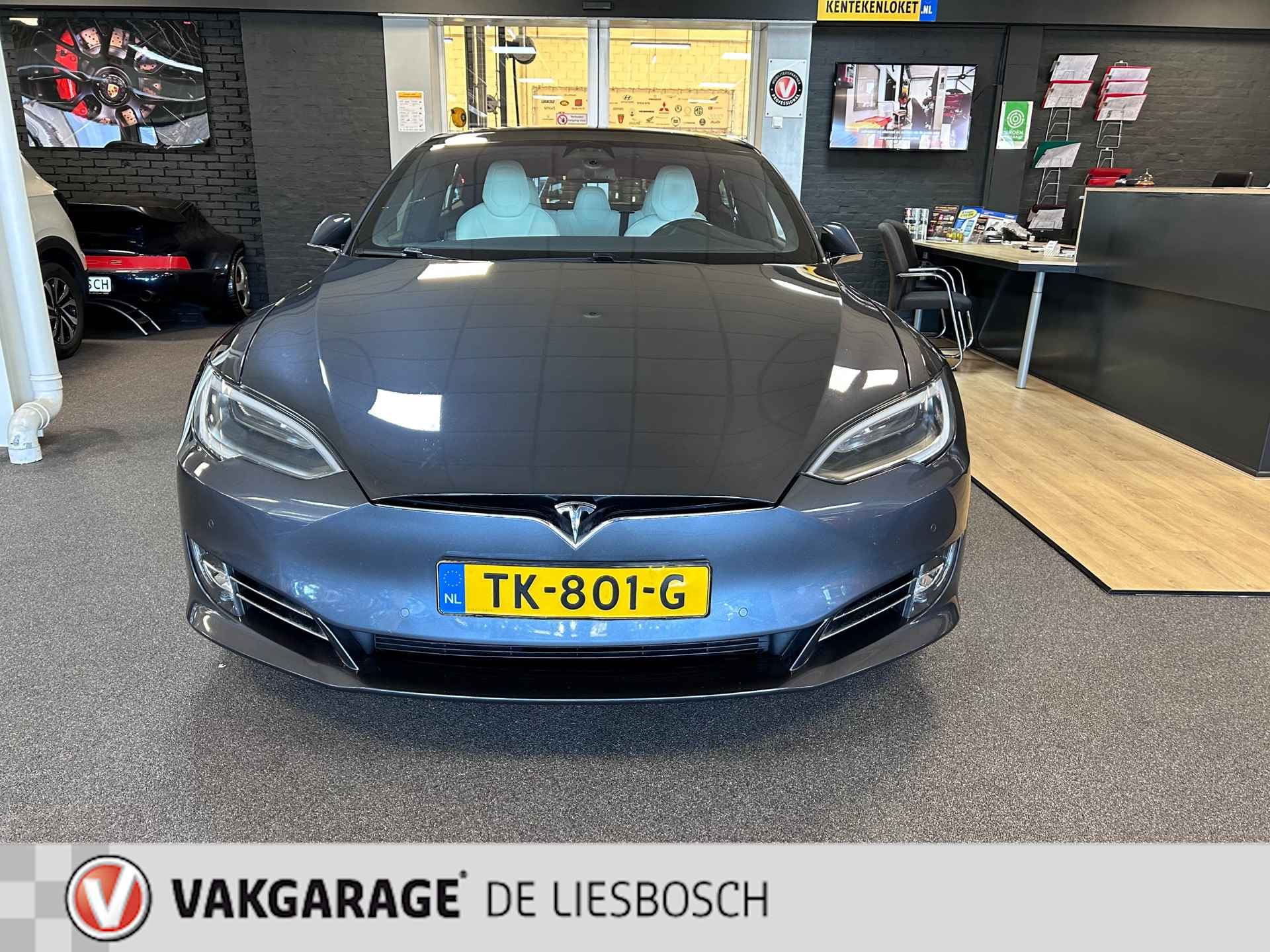 Tesla Model S Tesla Model S 100D | Luchtvering | Schuif/-kanteldak | Autopilot 2.5 | Carbon | Org. NL - 11/25