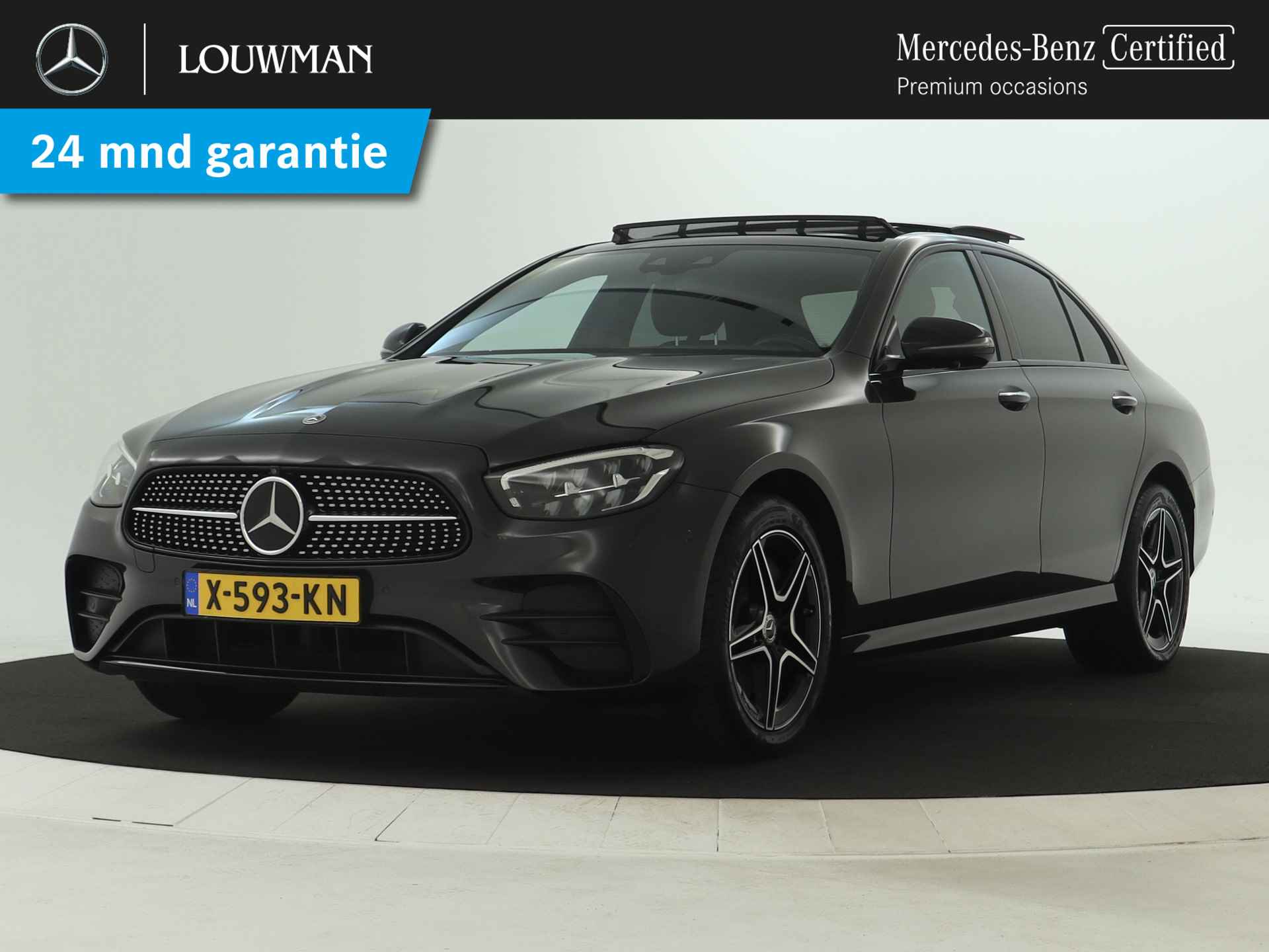 Mercedes-Benz E-Klasse 300 e 4MATIC AMG Line | Panoramadak | Burmester | Sfeerverlichting | Inclusief 24 maanden MB Certified garantie voor Europa.