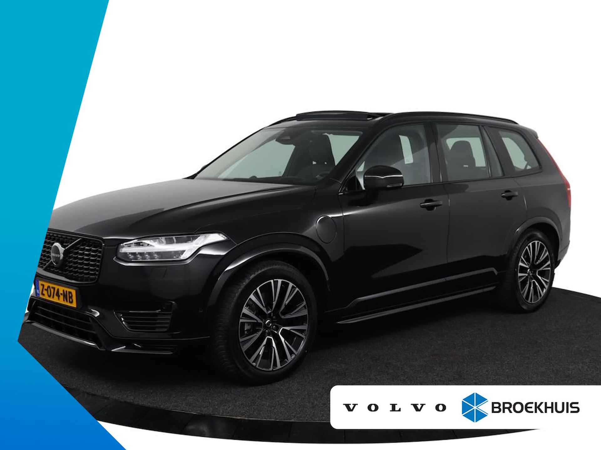 Volvo XC90 T8 AWD Ultimate Dark | Full Option | Bowers & Wilkins | Luchtvering | Head-Up Display | Stoel & stuurwielverwarming | Achterbankverwarming | Adaptieve cruise control incl. BLIS | Panoramisch schuif-/kanteldak | Semi Visual Park Assist (incl. 360˚ view) | Stoelverwarming + ventilatie | - 1/74