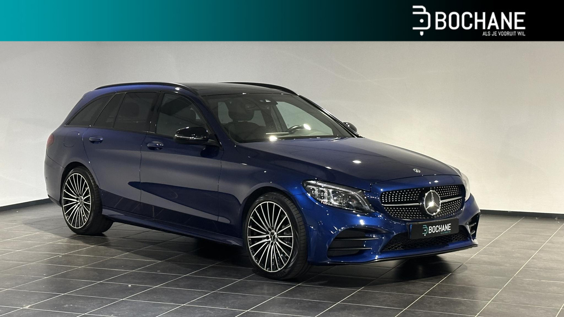 Mercedes-Benz C-klasse Estate 180 Business Solution AMG | Panoramadak | Leder | Sfeerverlichting | 19 inch