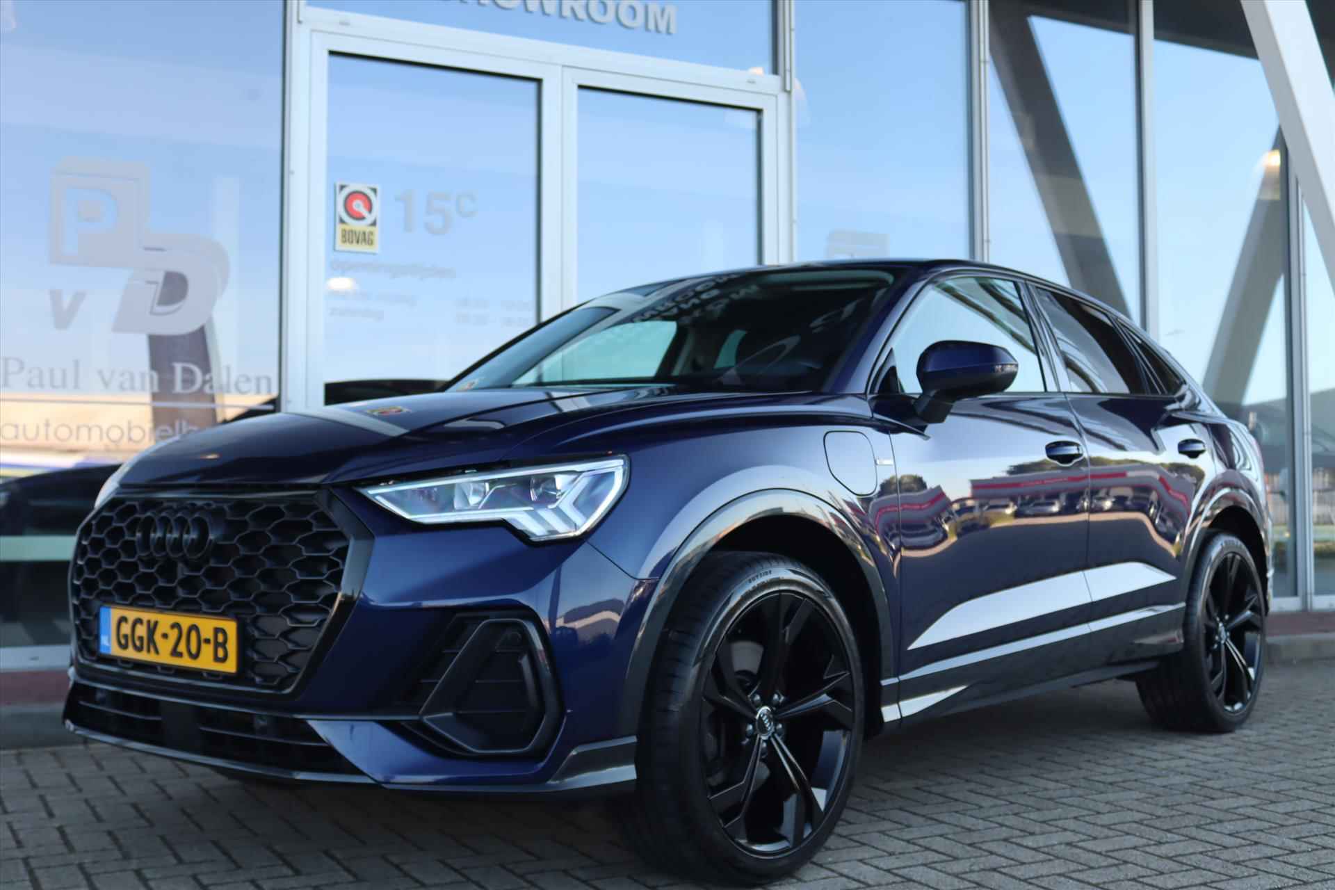 Audi Q3 Sportback 45TFSIe 245PK PHEV AUTOMAAT BLACK E.D. Navi Carplay | 20 Inch Lm | Adapt.Cruise | Virtual Cockpit | Electr.Klep | Sportstoelen | - 44/59