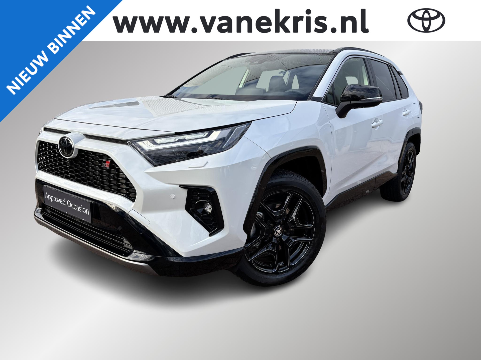 Toyota RAV4 2.5 Hybrid AWD GR SPORT Plus Pack, Schuifdak, Schuif/kanteldak, Camera in binnenspiegel,JBL,BSM,Stuurverwarming, Stoelverwarming