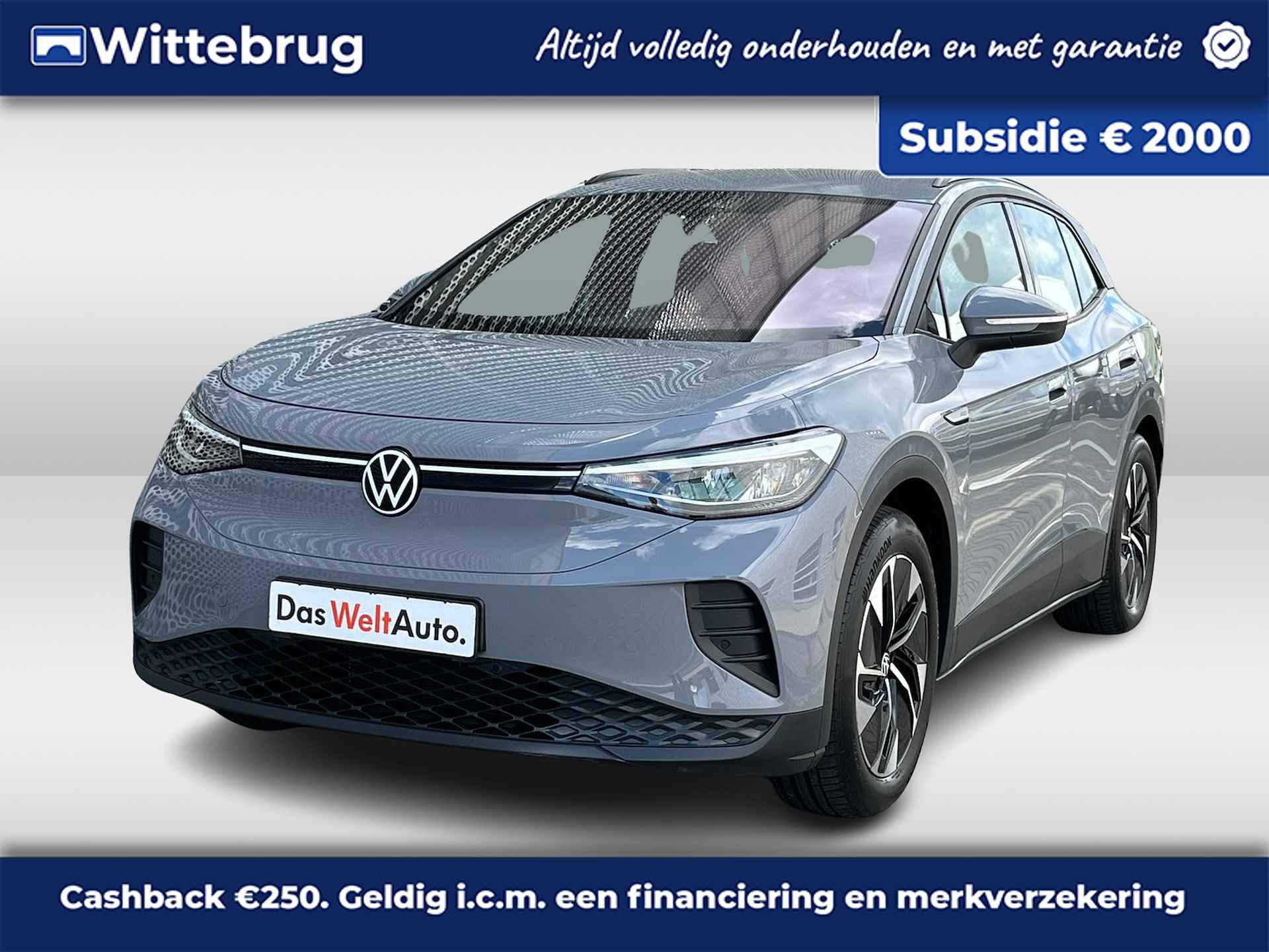 Volkswagen ID.4 Pro 204PK 77 kWh / 19" LMV / Achteruitrijcamera / Stuur+Stoelverwarming / LED / Elektrische Interieurvoorverwarming / Sfeerverlichting P4 - 1/36