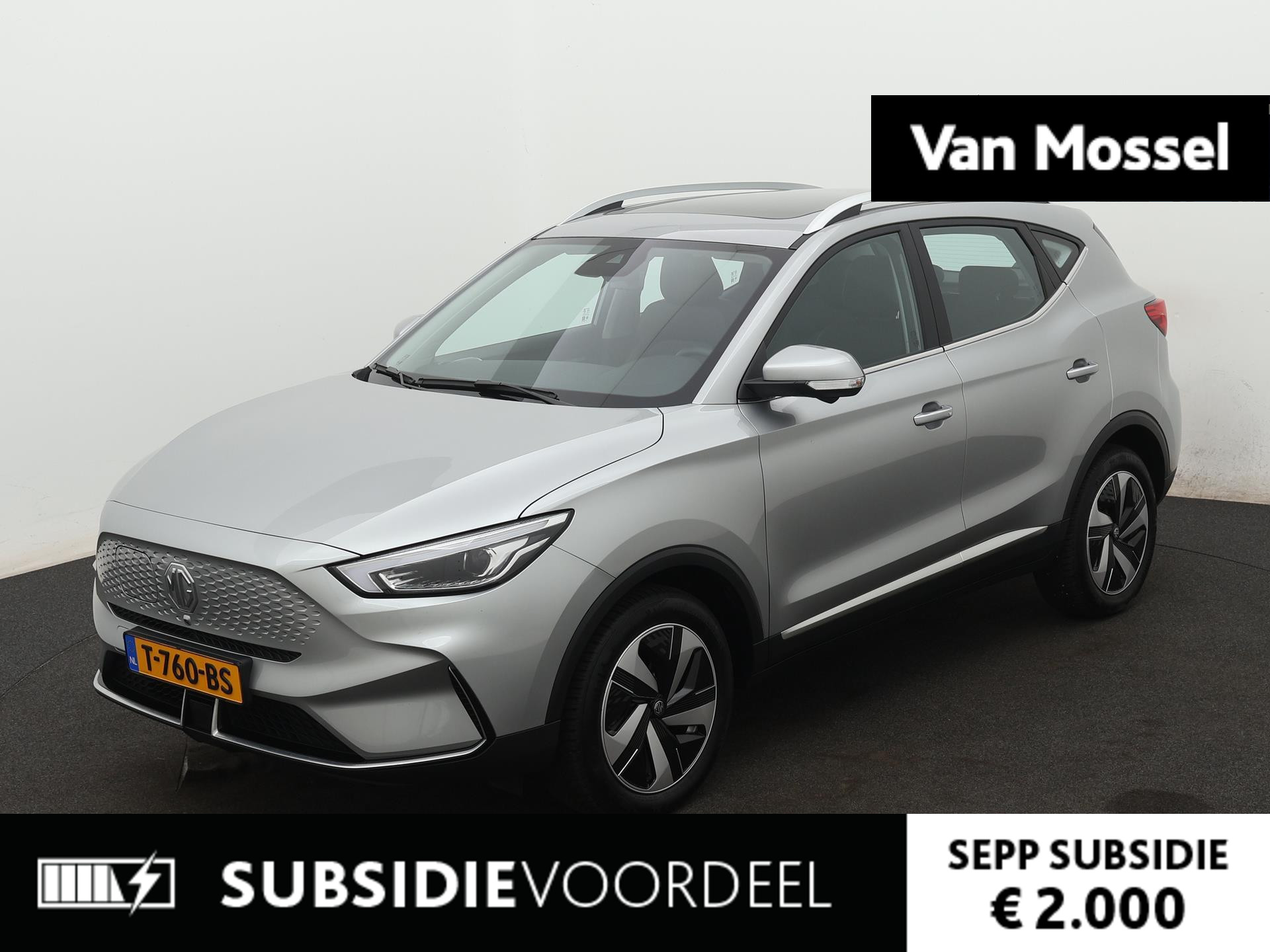 MG ZS EV Standard Range Luxury 50 kWh | WLTP 320KM | Panorama/ Schuif-Kanteldak | 17"LMV | DAB | 360° Cam | Stoel Verwarming | Navigatie | ACC | Climate Control |