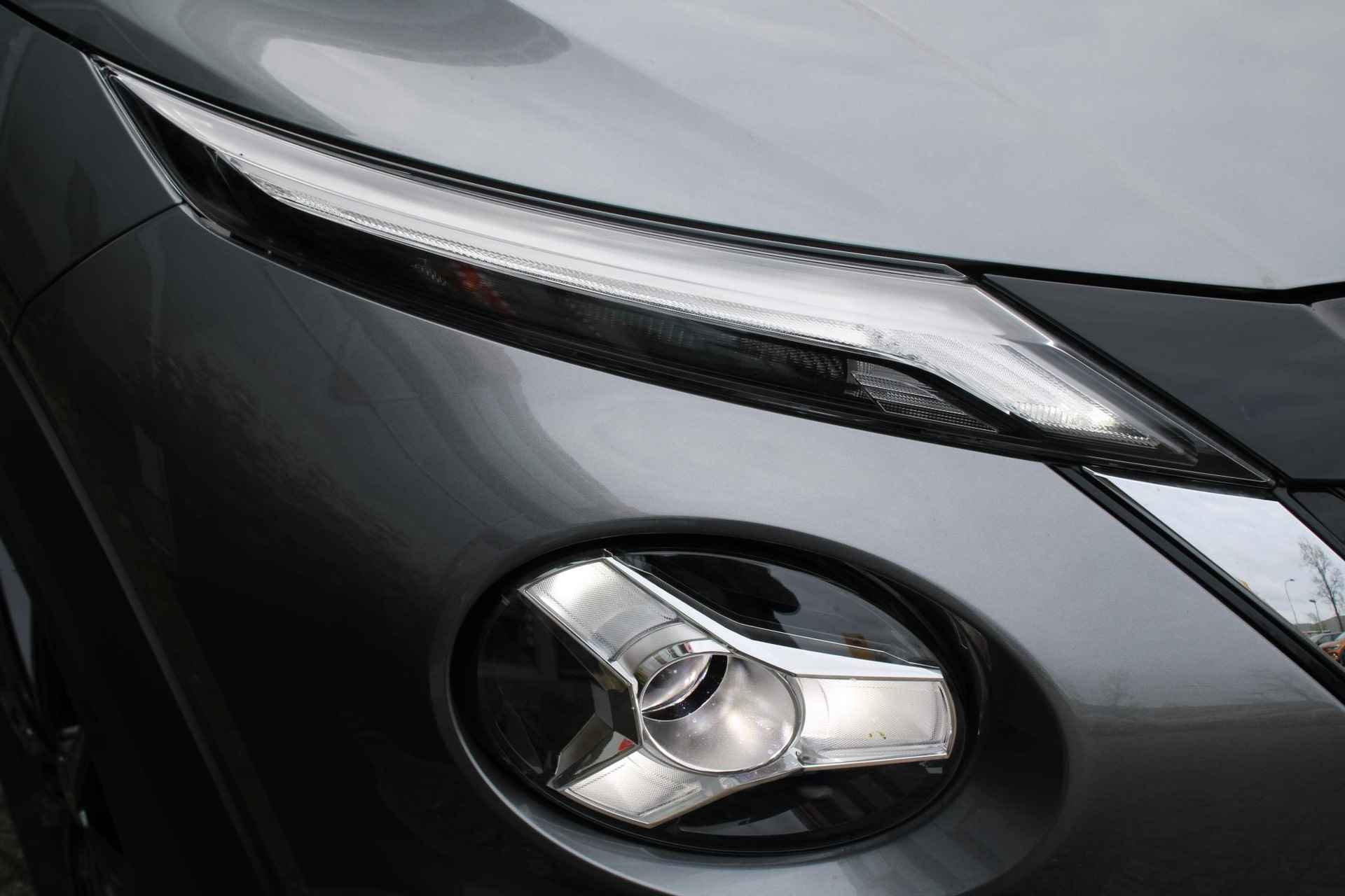 Nissan Juke 1.6 Hybrid N-Design 143PK AUTOMAAT | Navigatie | Pro Pilot | Climate control | 360 camera | Parkeersensoren voor en achter | Dode hoek detectie | Bose speakers (hoofdsteunen) | Leer/alcantara interieur | Lichtmetalen velgen | - 7/56