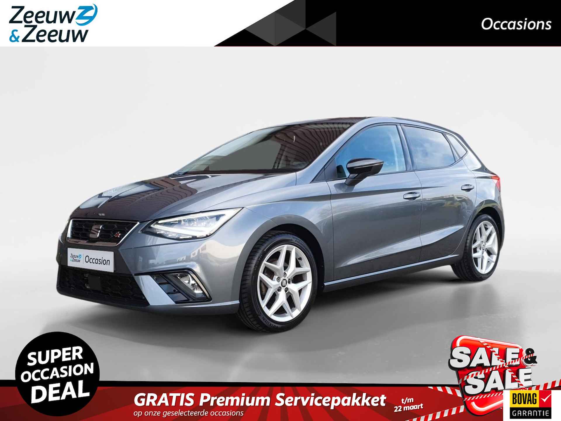 SEAT Ibiza 1.0 TSI FR Business Intense | Automaat | Navigatie | Apple Carplay / Android auto | Climate control | Sportstoelen | Getinte ramen achter | Lichtmetalen velgen 17inch |