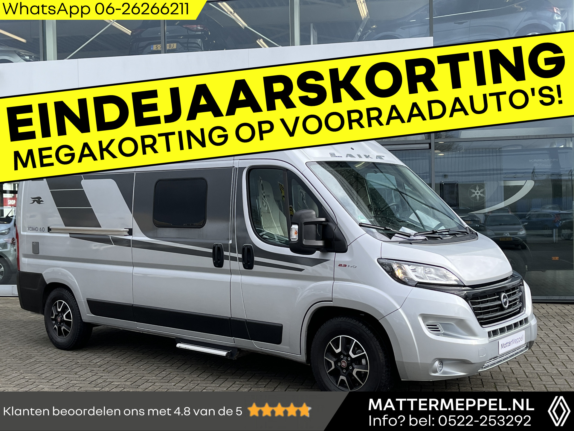 Laika 600 Kosmo 6.0 Bus camper 2.3 140 pk | 6 meter | Navigatie | Camera | EXTRA KORTING BEL