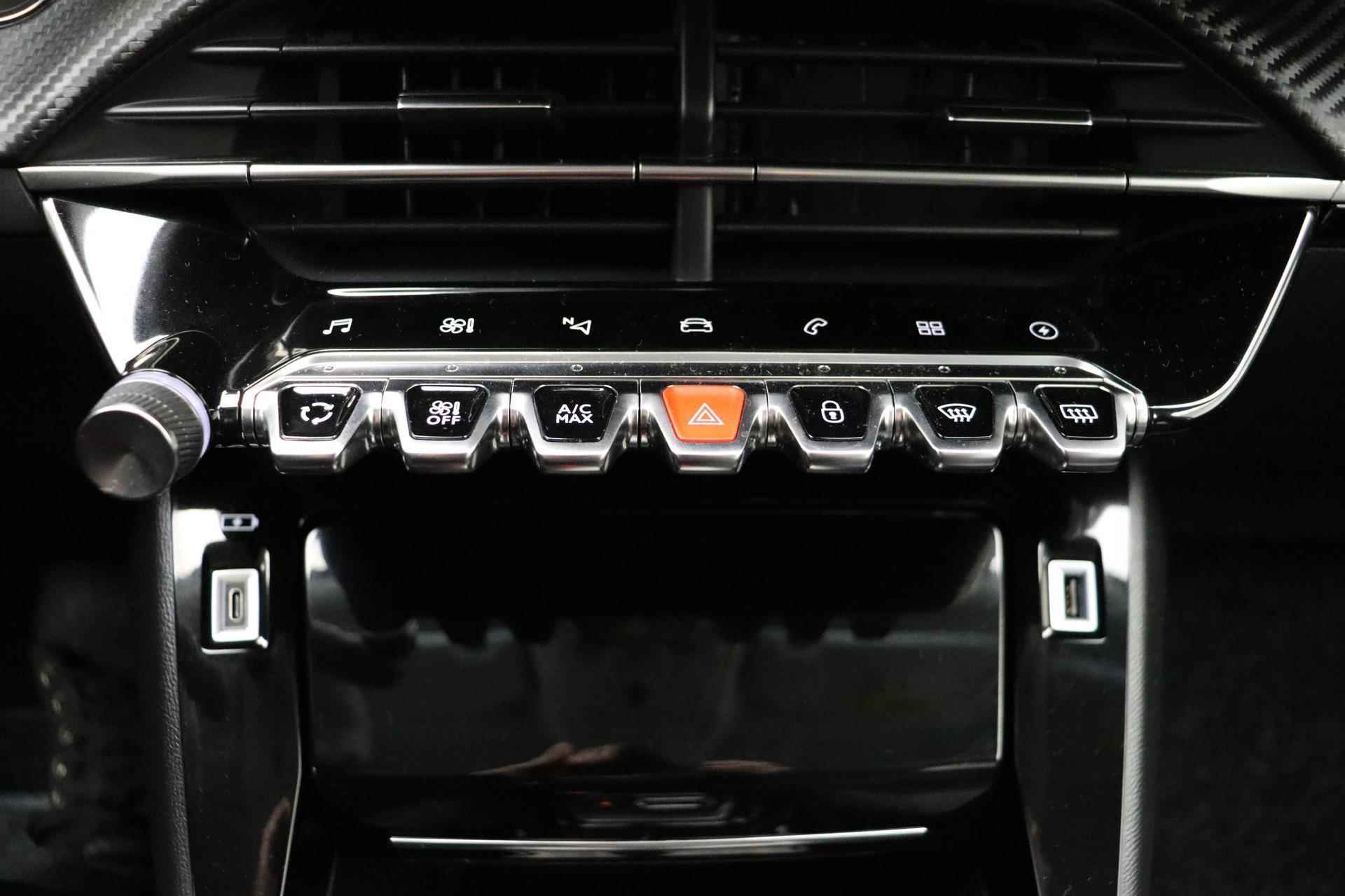 Peugeot e-2008 EV Allure Pack 50 kWh |Lichtmetalen Velgen | Parkeer Sensoren | Achteruitrij Camera | Lane Assist | LED | Cruise Control | DAB | - 30/37