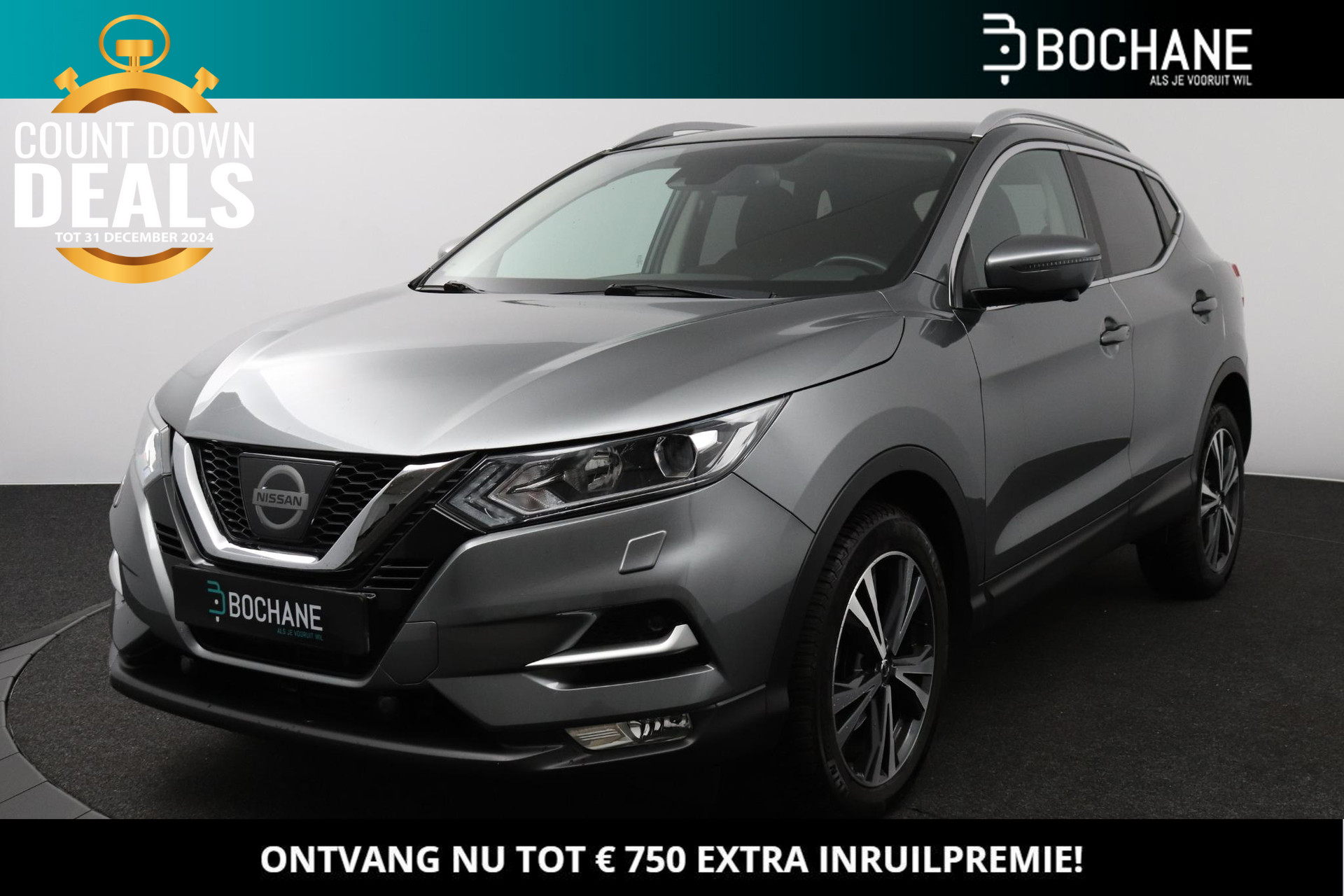 Nissan Qashqai 1.2 DIG-T 115 X-Tronic N-Connecta | Panoramadak | Trekhaak | All-Season banden | Stoelverwarming