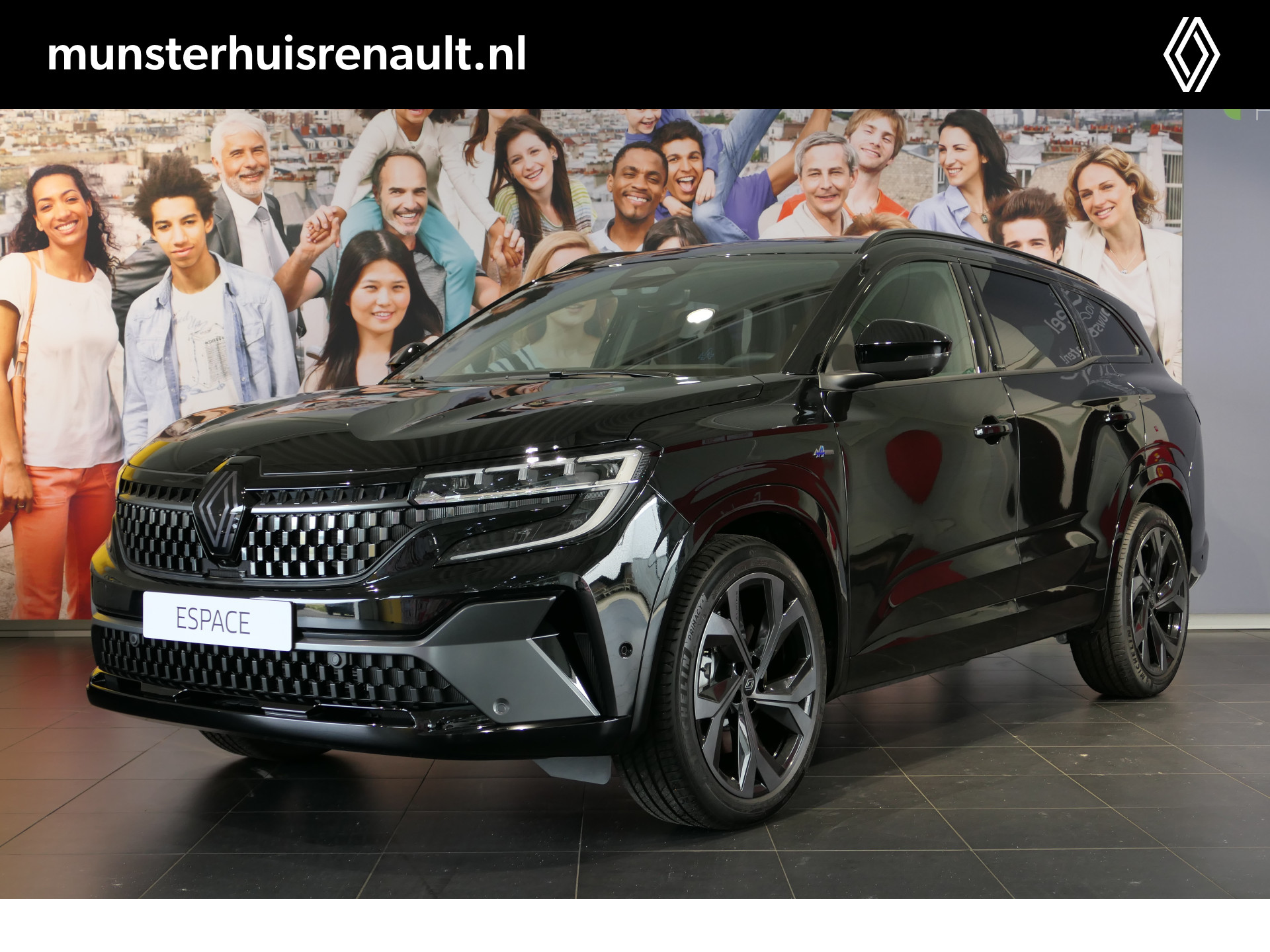 Renault Espace E-Tech Hybrid 200 esprit Alpine 7p. - Nieuw! -  Head-up display, Harman Kardon, Rondom Camera bij viaBOVAG.nl