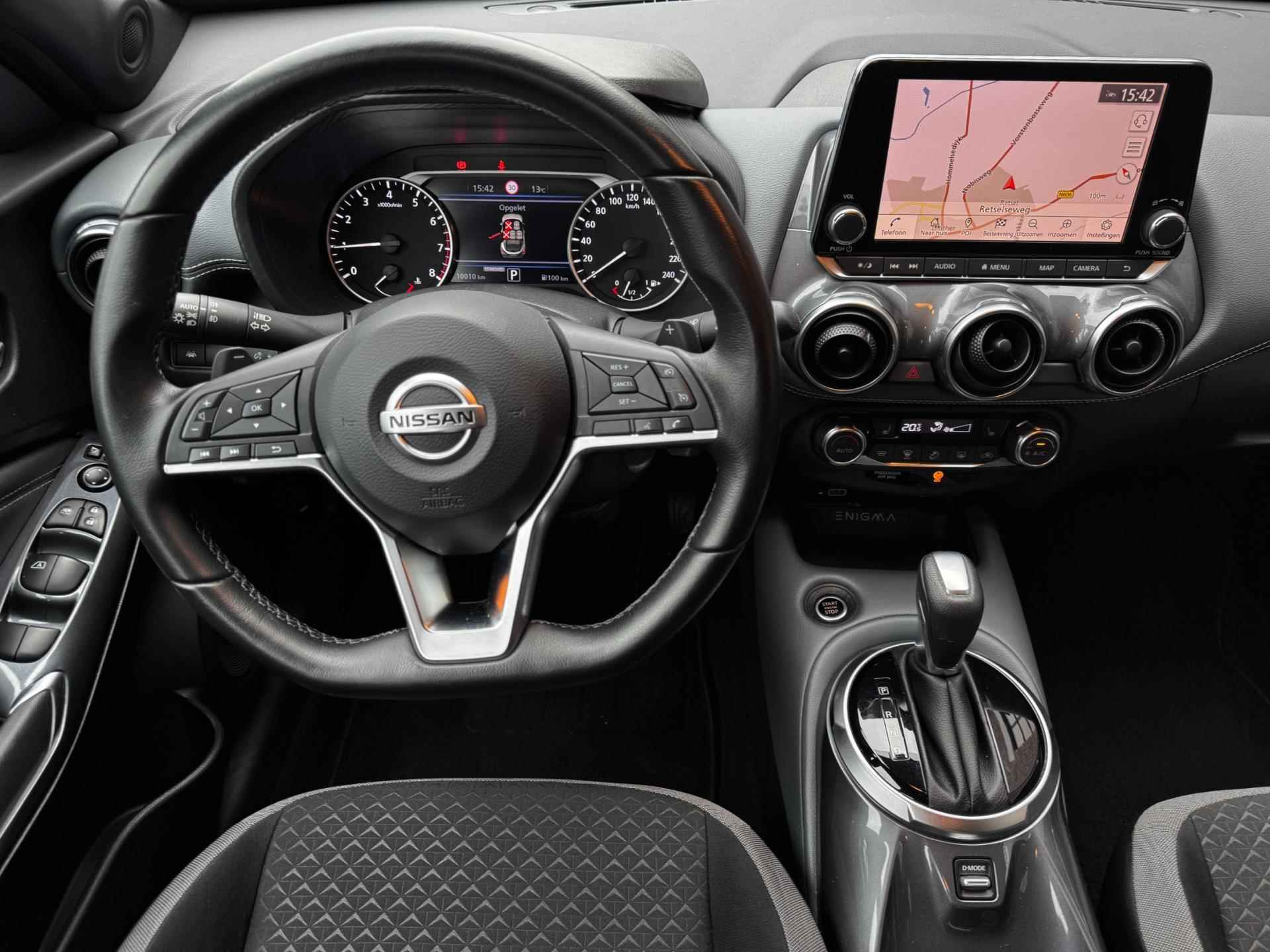 Nissan Juke 1.0 DIG-T Enigma / Trekhaak / Navigatie + Camera / Automaat / Climate Control / Stoelverwarming / Full-LED - 19/50